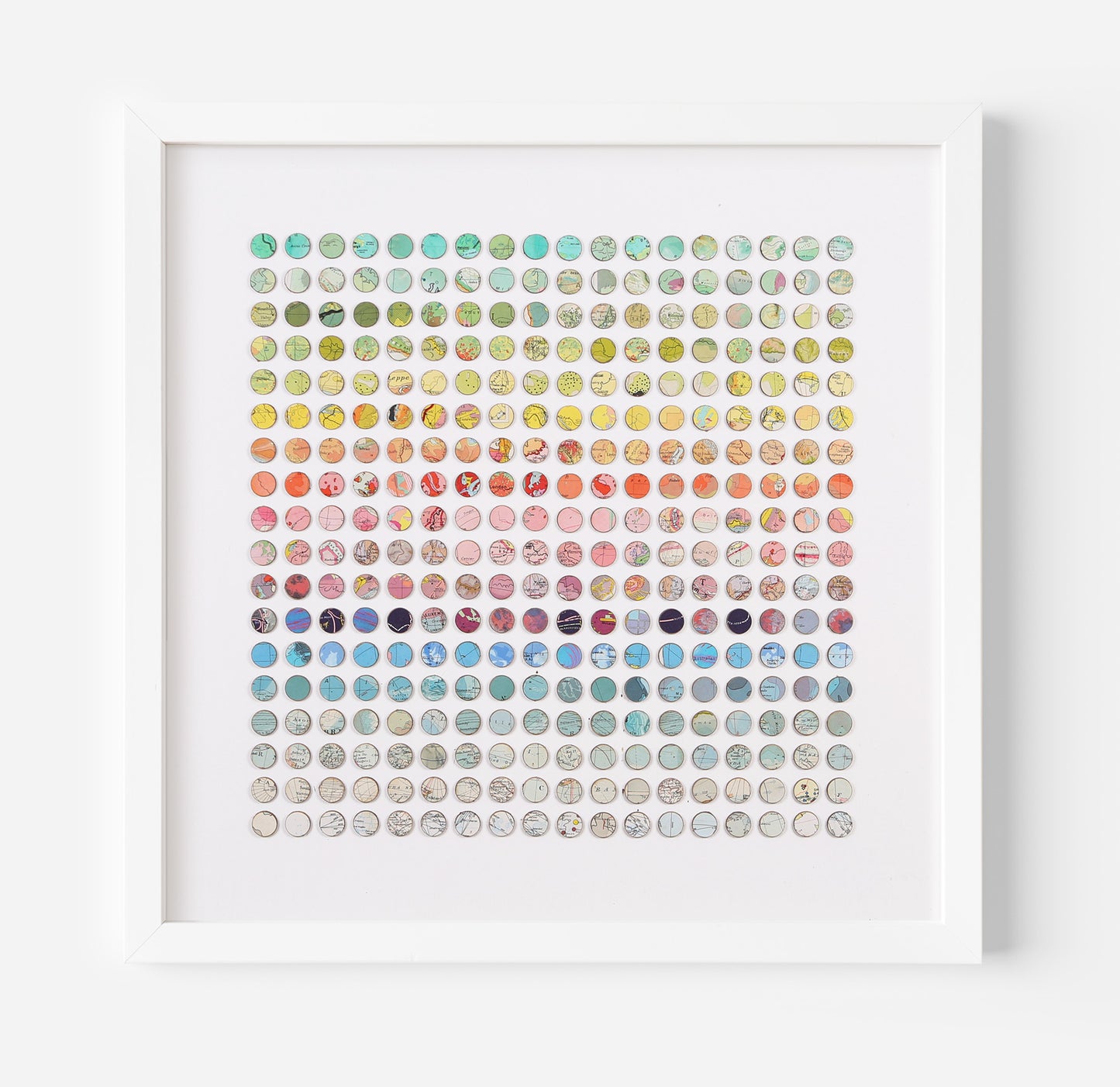 324 Map Dots Rainbow artwork by Amelia Coward