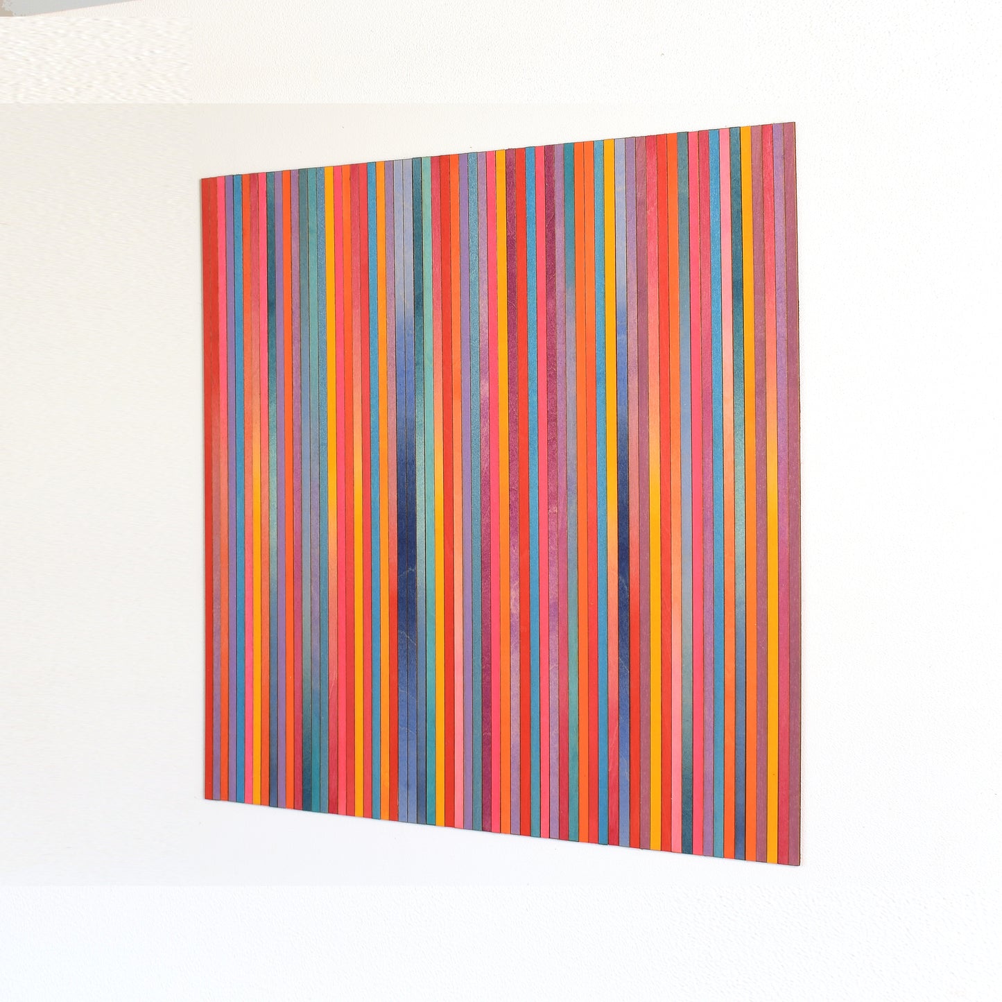 Irregular Bright Stripe Colour Study Painting
