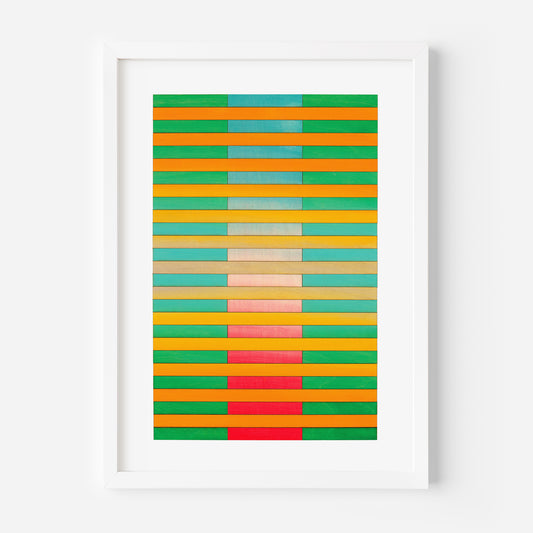 Boston Stripe Colour Study Print