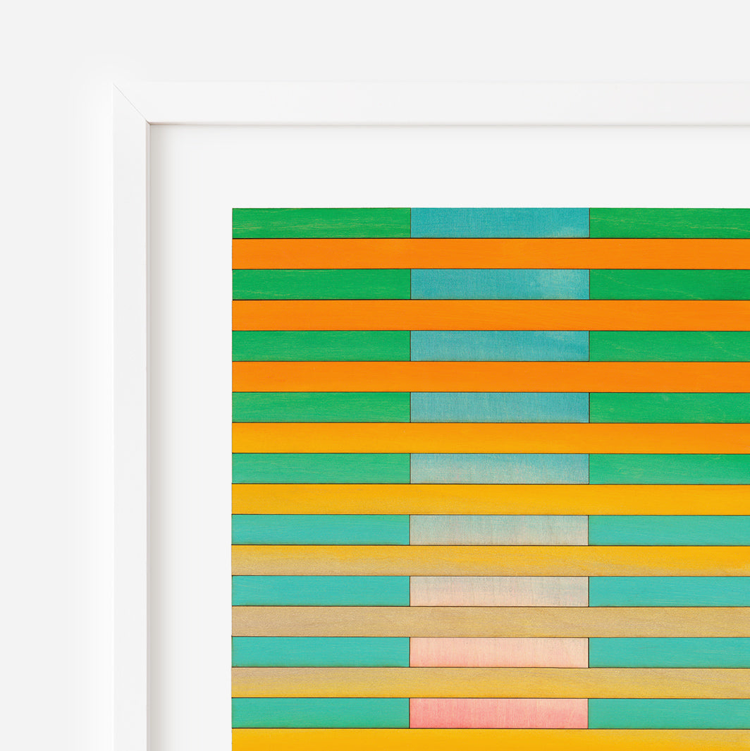 Boston Stripe Colour Study Print