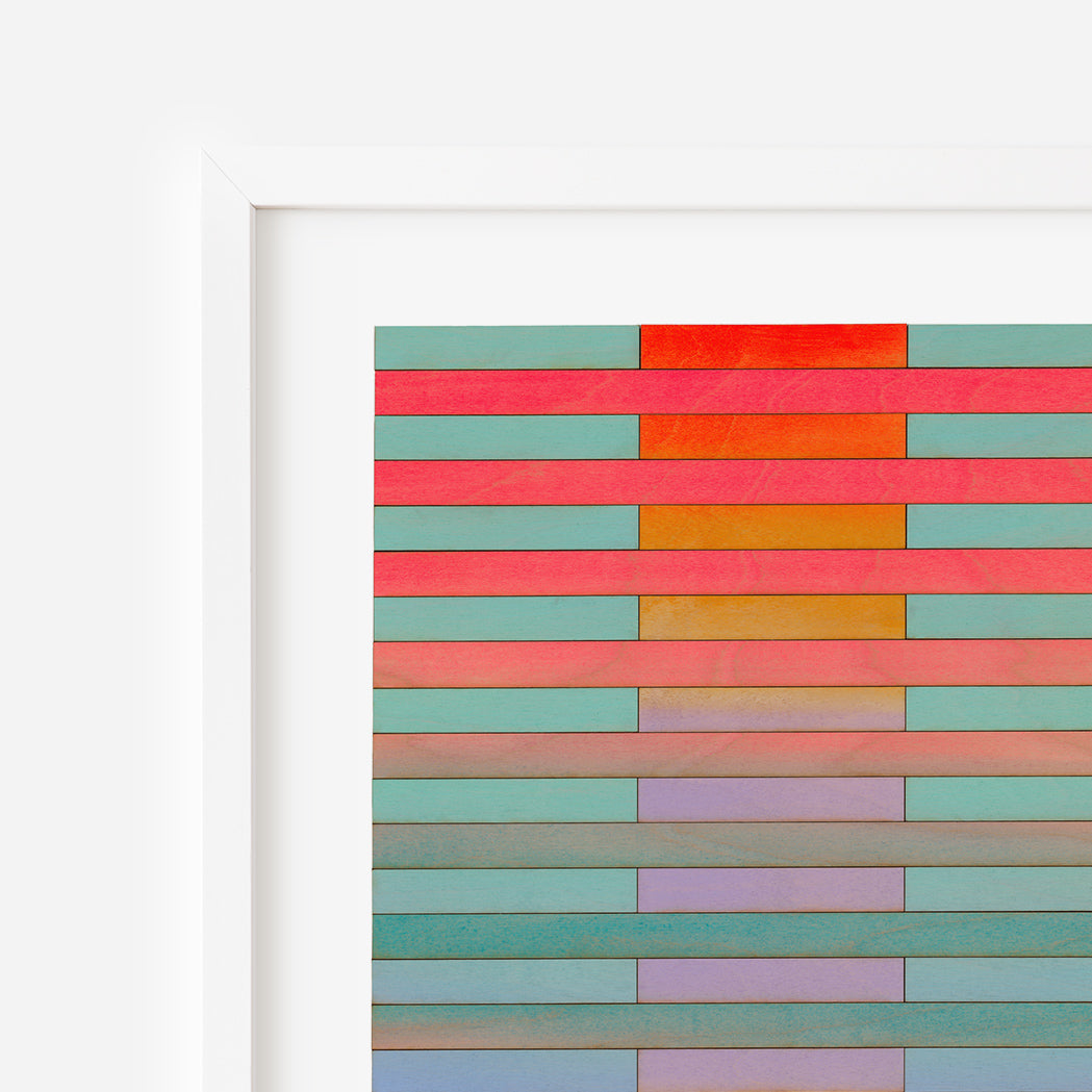 California Stripe Colour Study Print