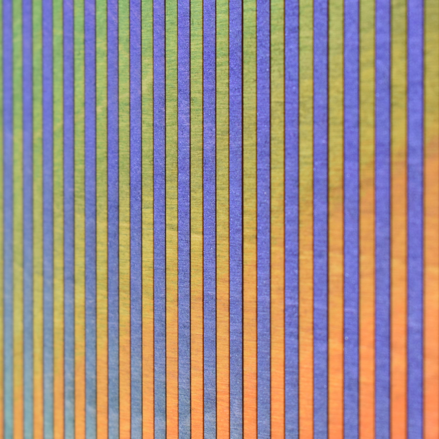 Narrow Stripe Colour Study Painting, Orange and Green
