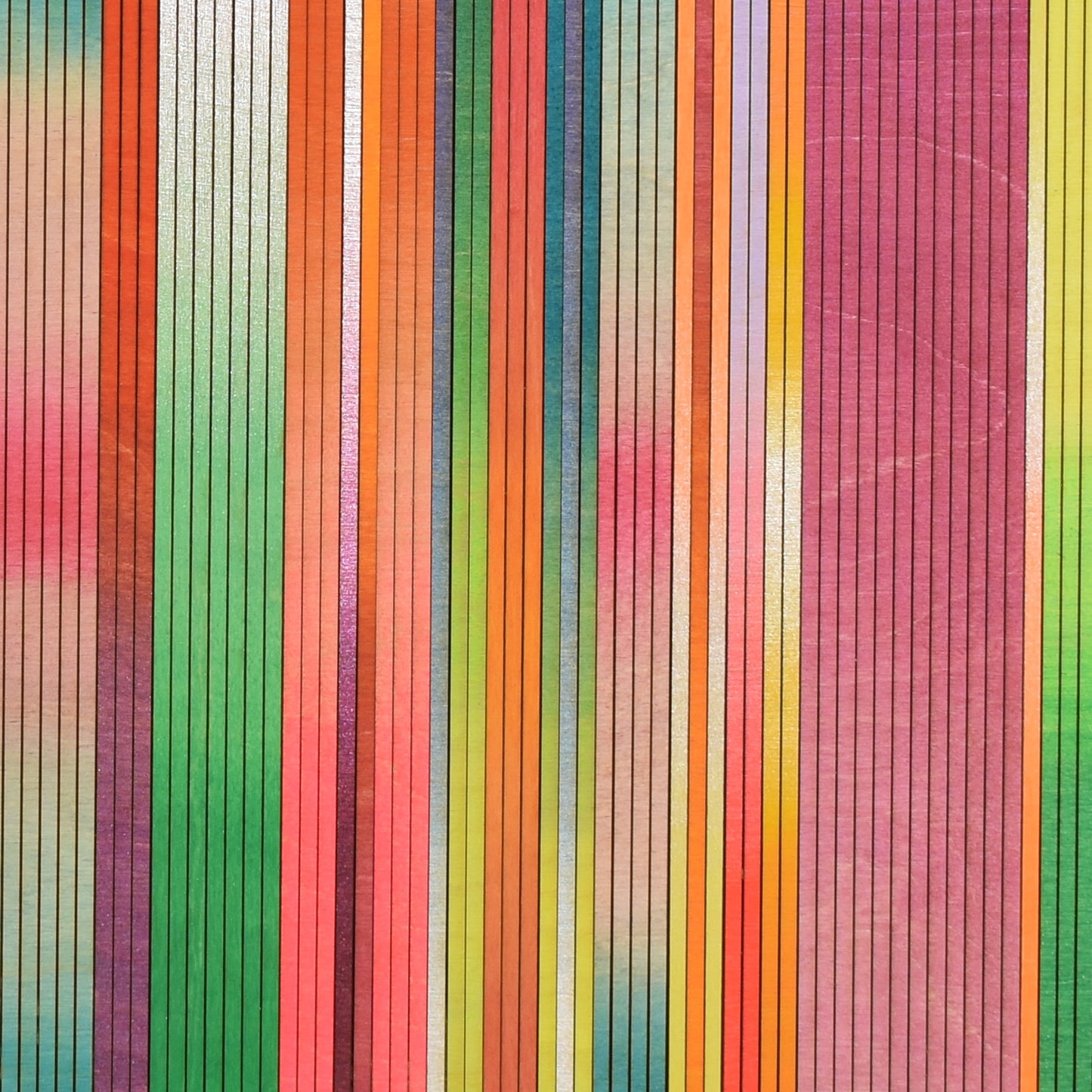 Irregular Stripe Colour Study Painting, Landscape Red Ombre