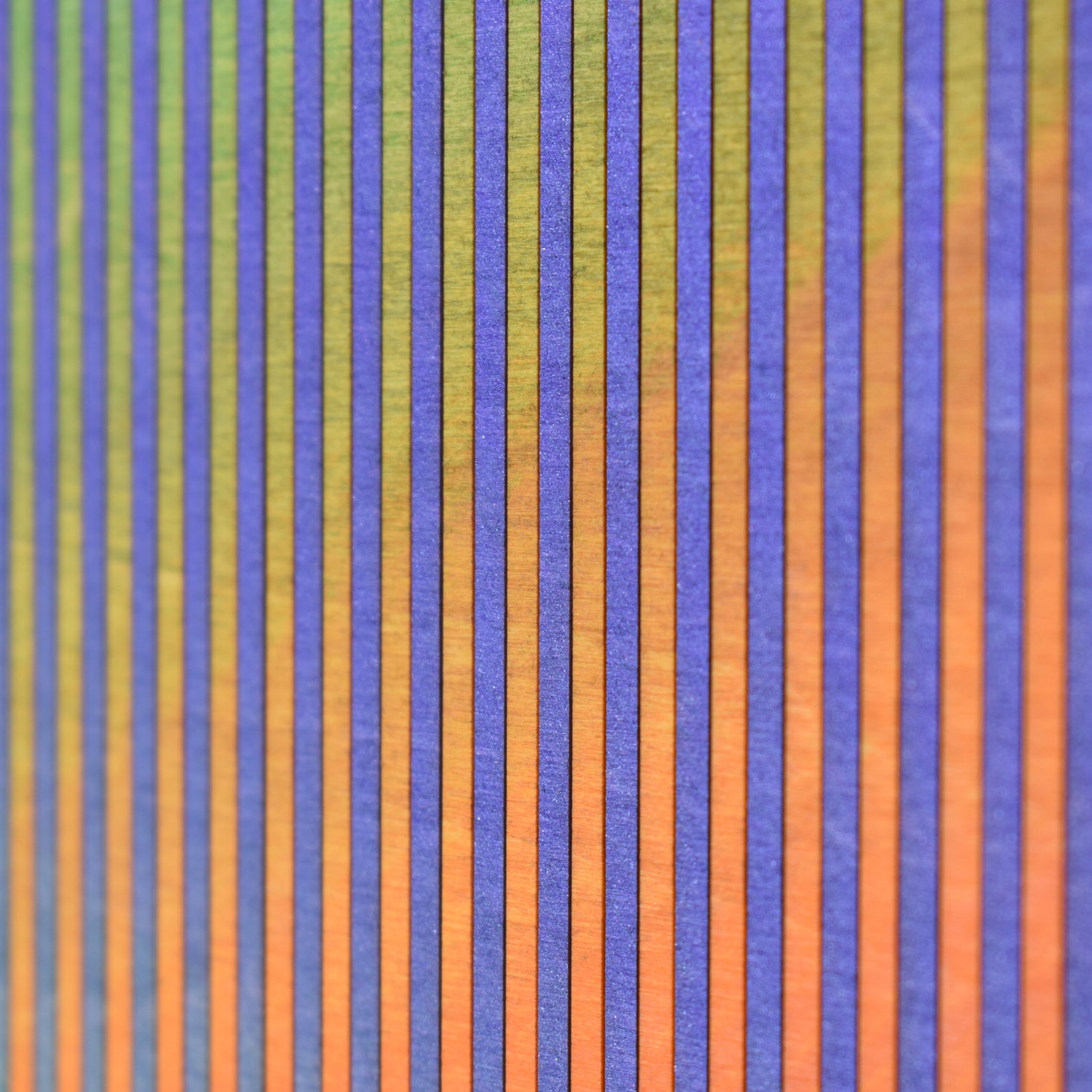 Narrow Stripe Colour Study Painting, Orange and Green