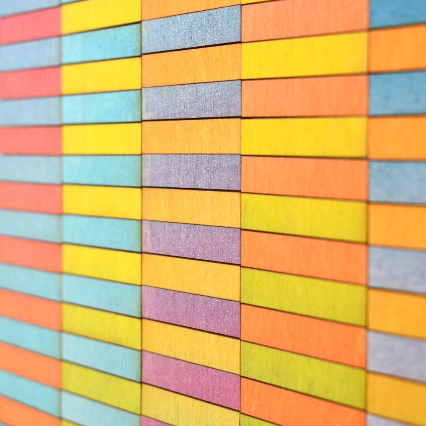 Stripe Blocks Colour Study Painting