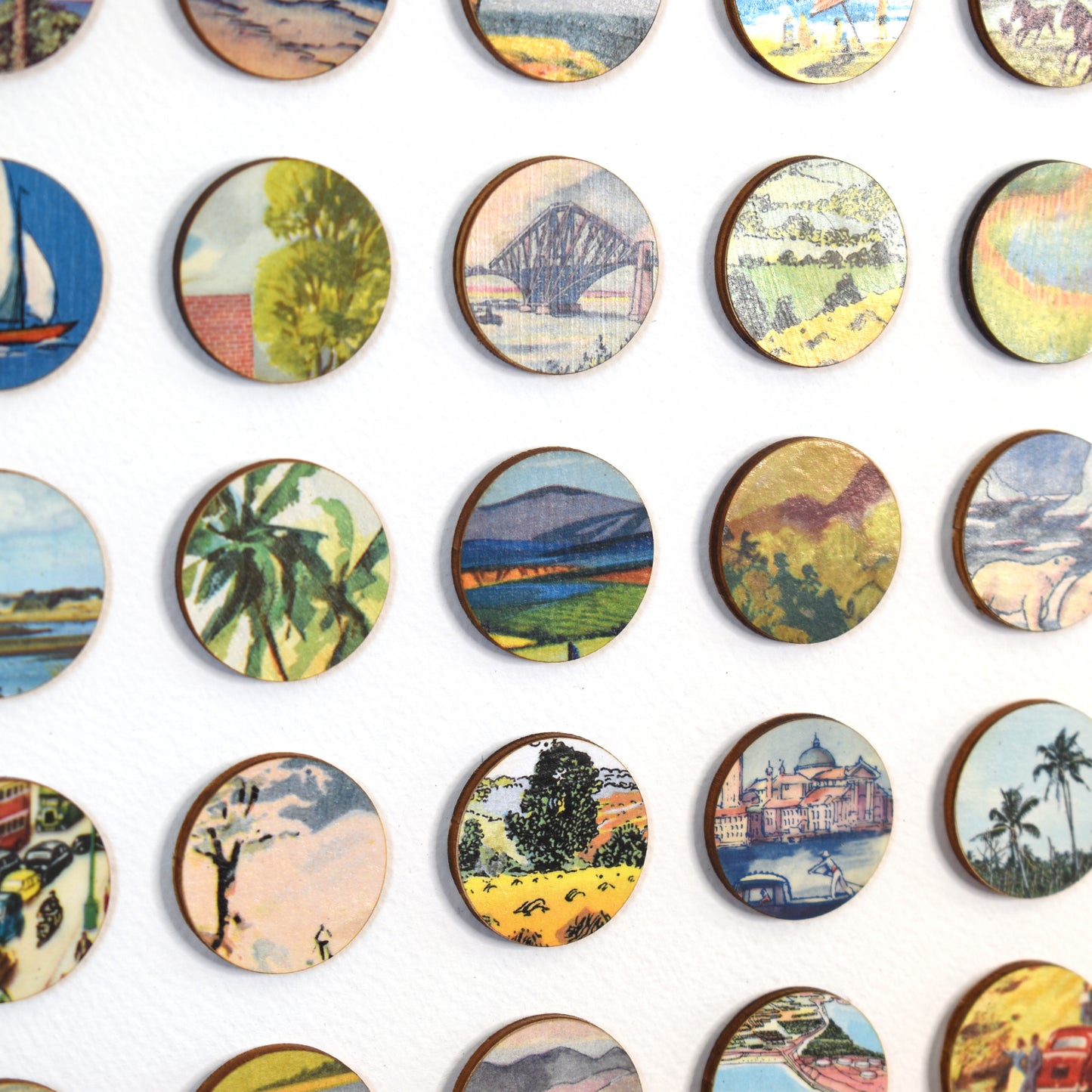 One Hundred Vintage Encyclopedia Dots Collage #3