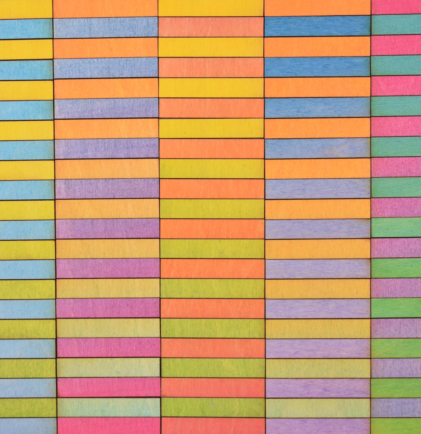Stripe Blocks Colour Study Painting