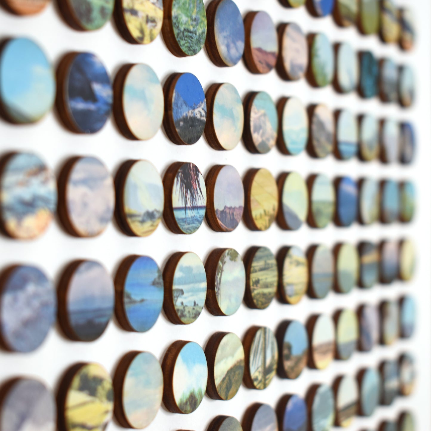 One Hundred and Sixty Nine Sky and Landscape Dots Collage