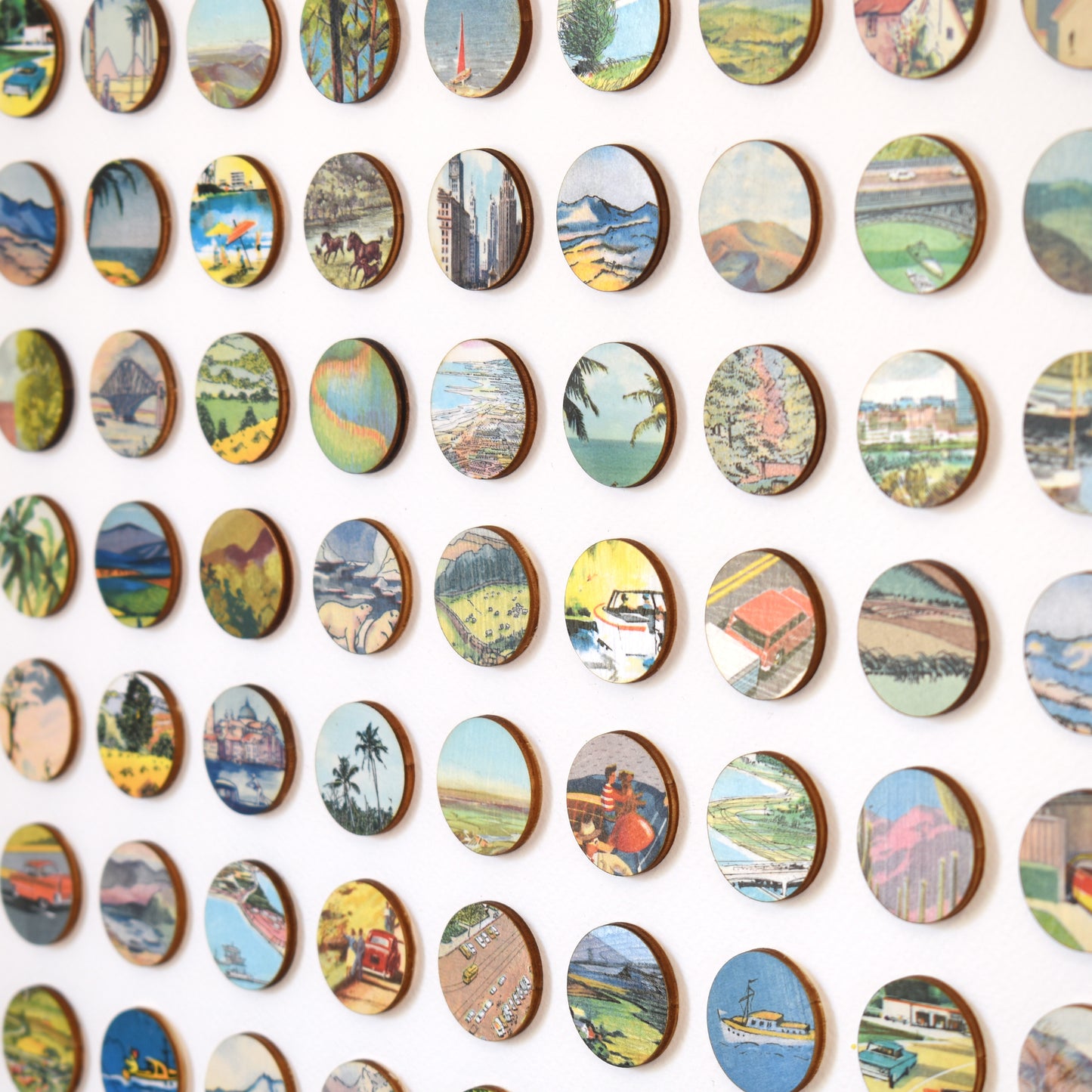 One Hundred Vintage Encyclopedia Dots Collage #3