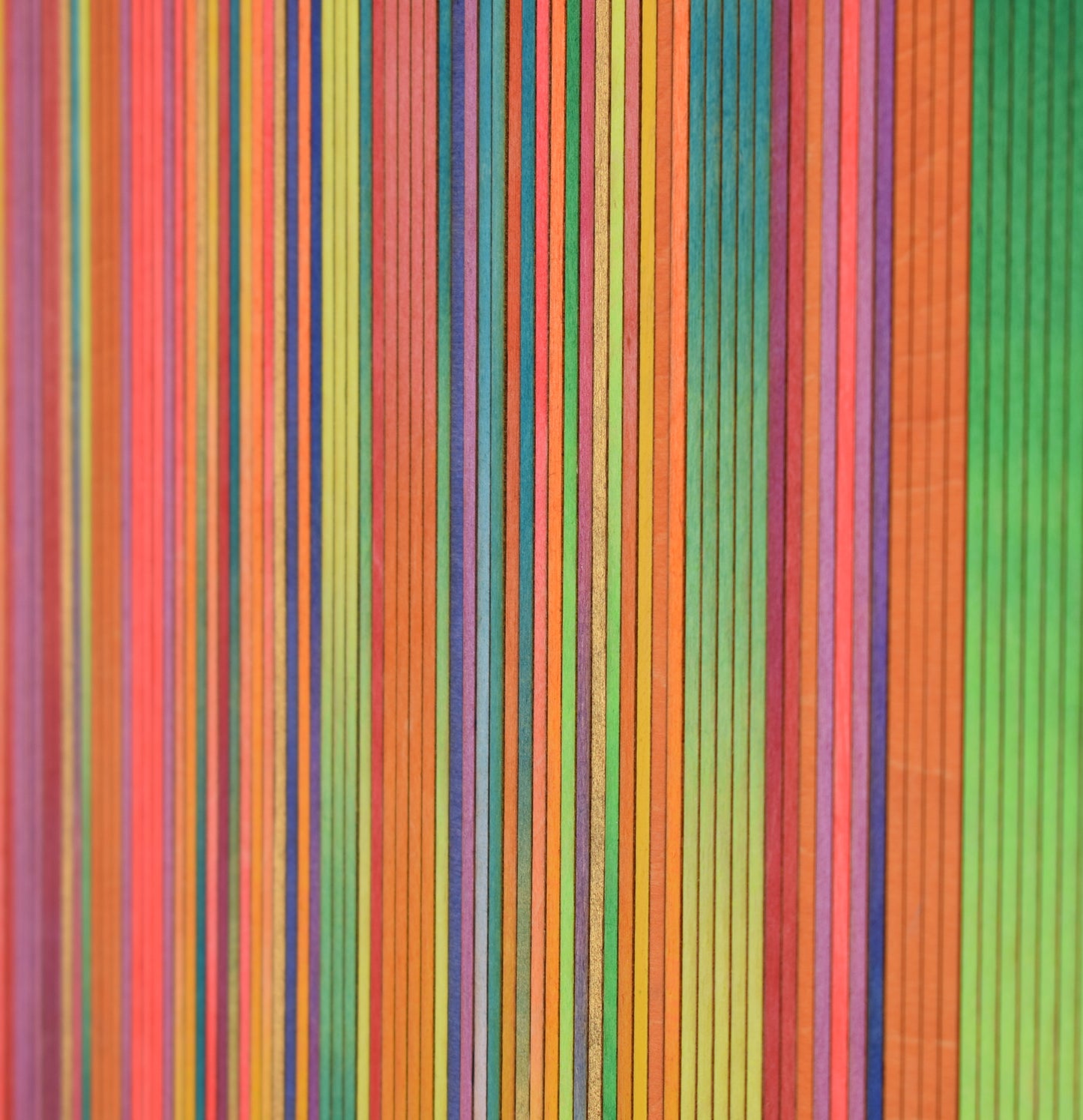 Irregular Narrow Stripe Colour Study Painting