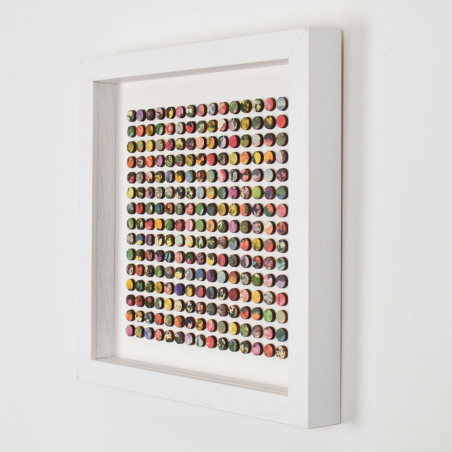 Two Hundred and Twenty Five Floral Dots Collage