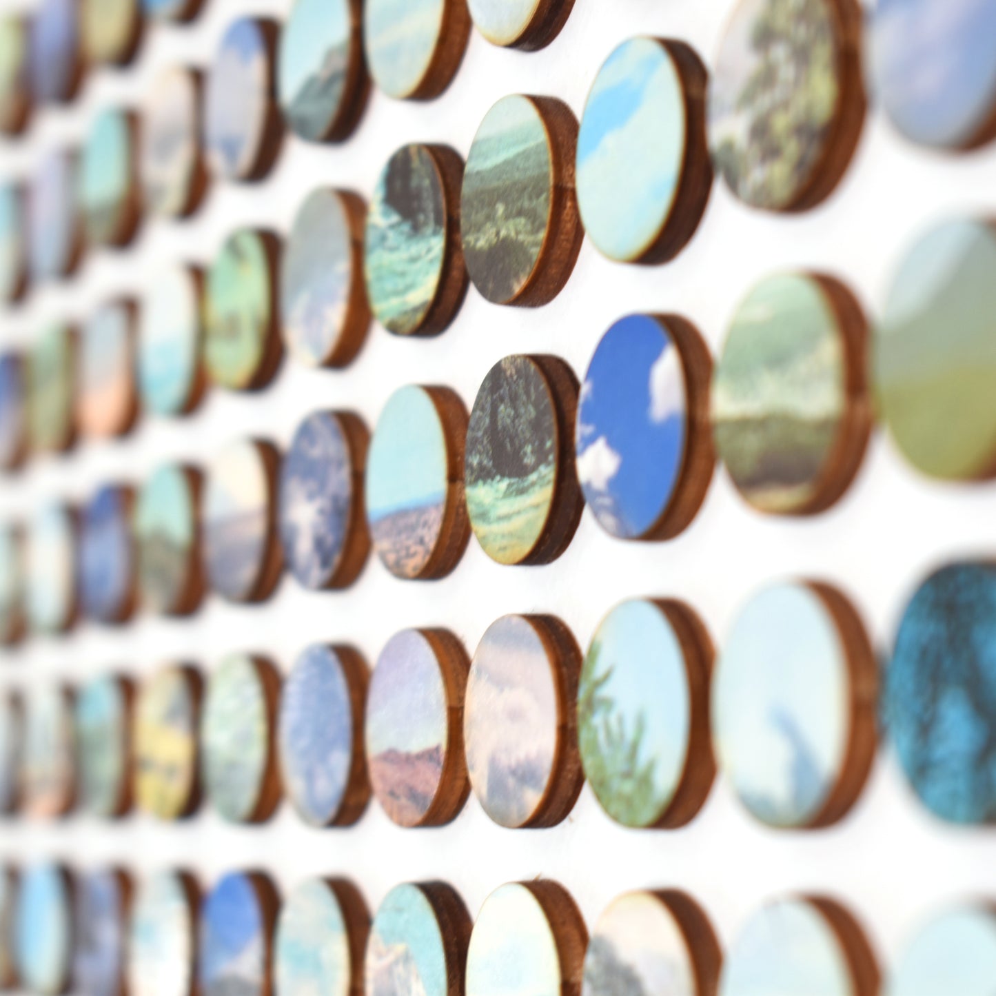 One Hundred and Sixty Nine Sky and Landscape Dots Collage