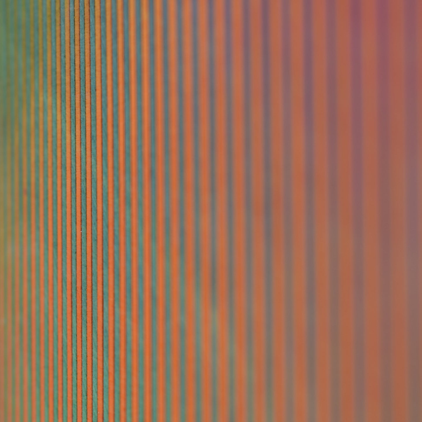 Narrow Stripe Colour Study Painting, Orange and Green