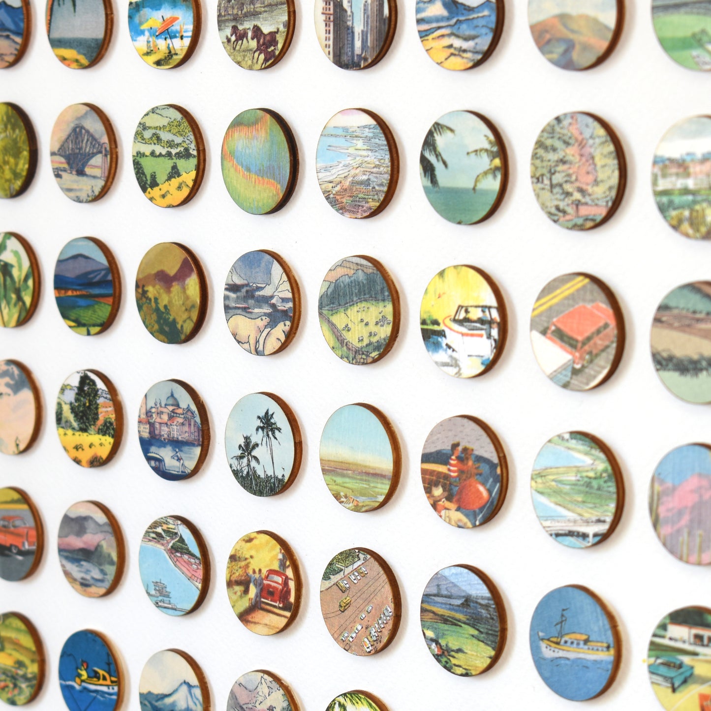 One Hundred Vintage Encyclopedia Dots Collage #3
