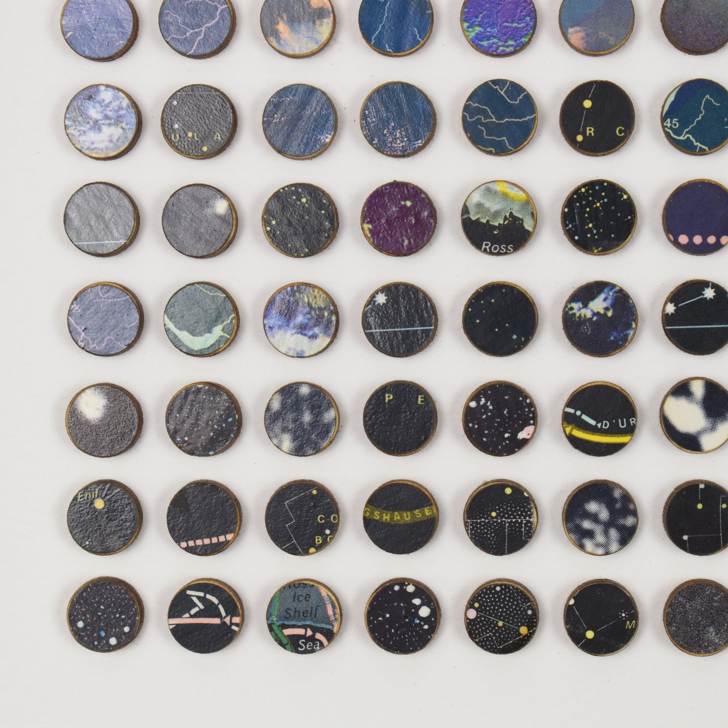 One Thousand and Twenty Four Black to Yellow Map Dots Collage