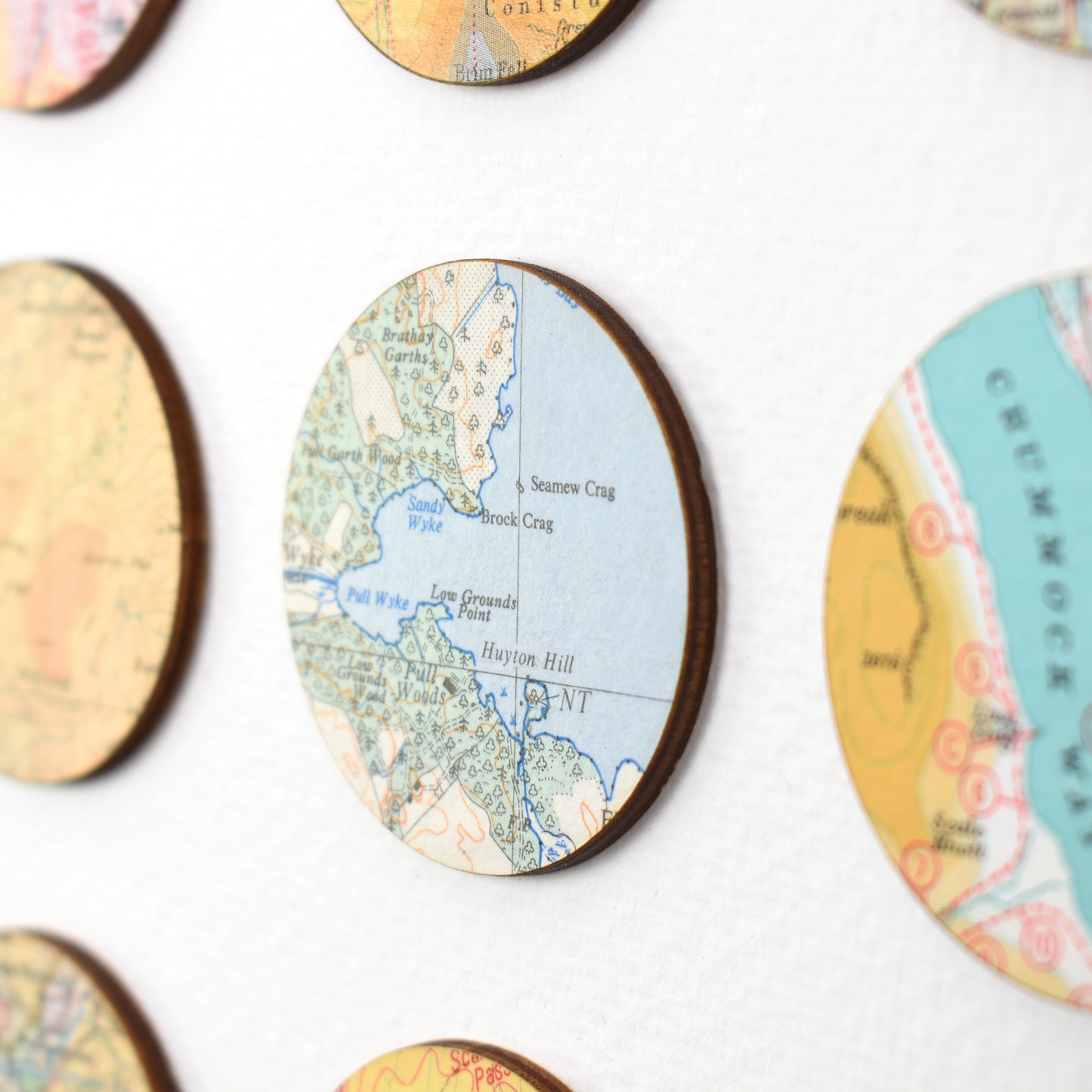Forty Nine English Lakes Map Dots Collage