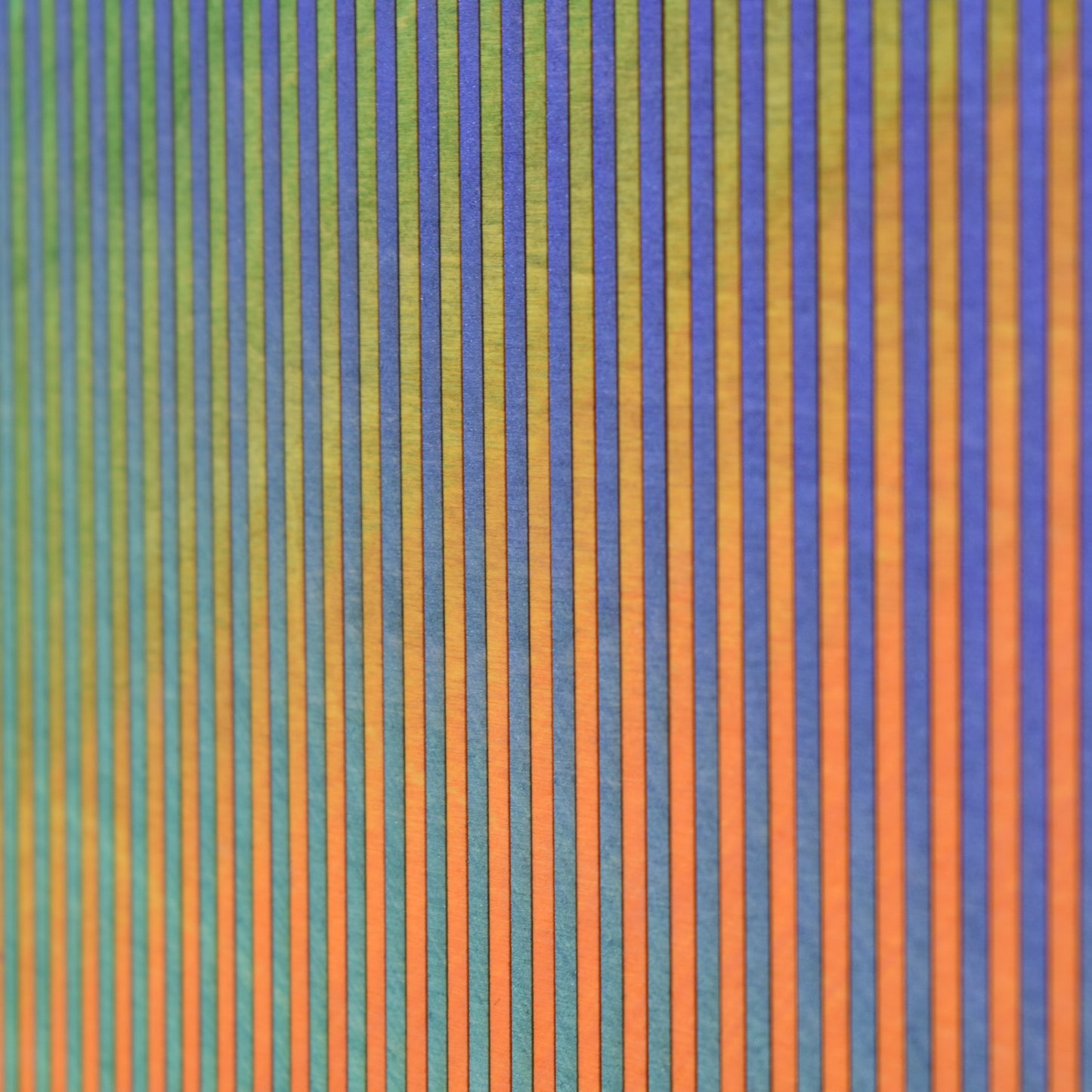 Narrow Stripe Colour Study Painting, Orange and Green