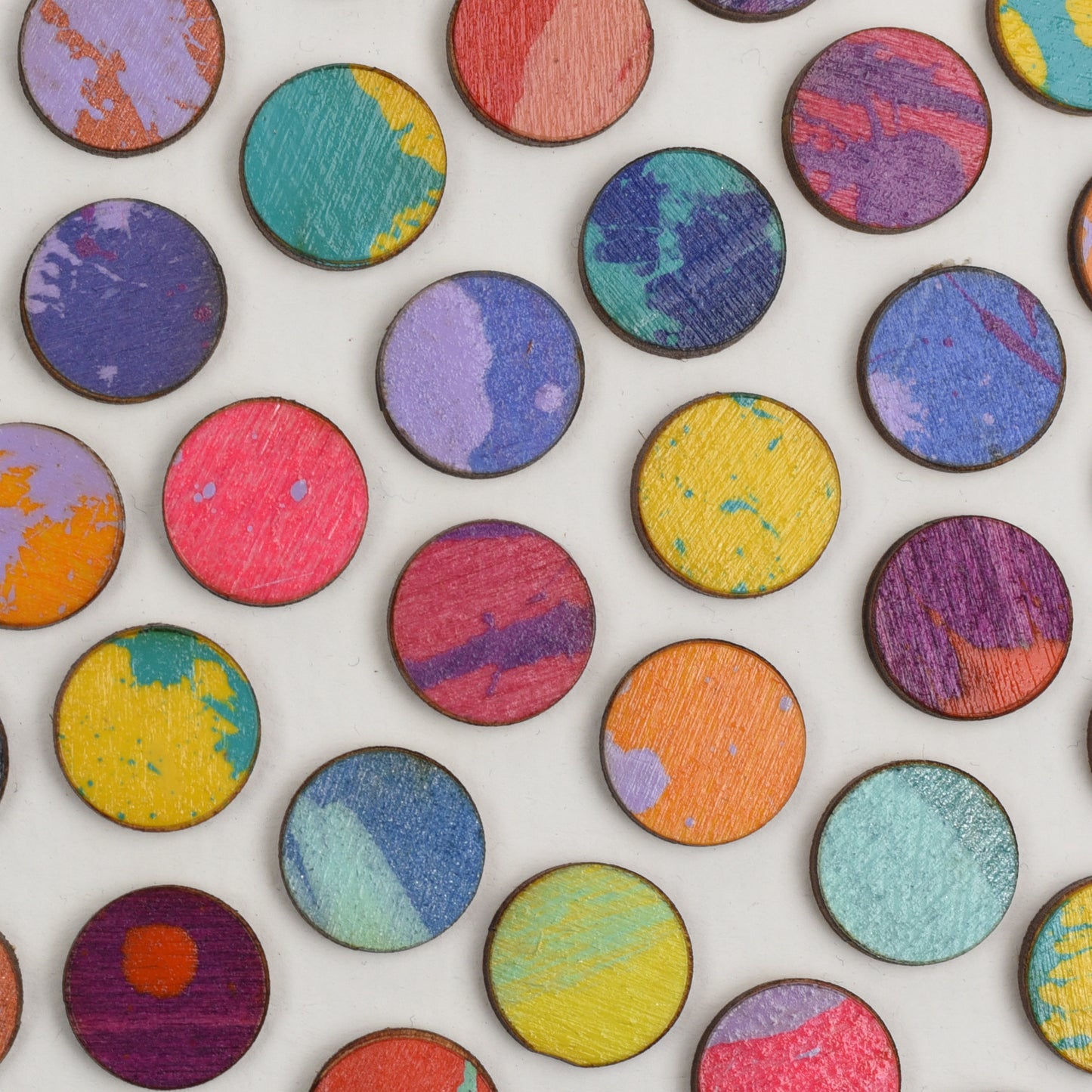 Circle of Splash Dots Painting