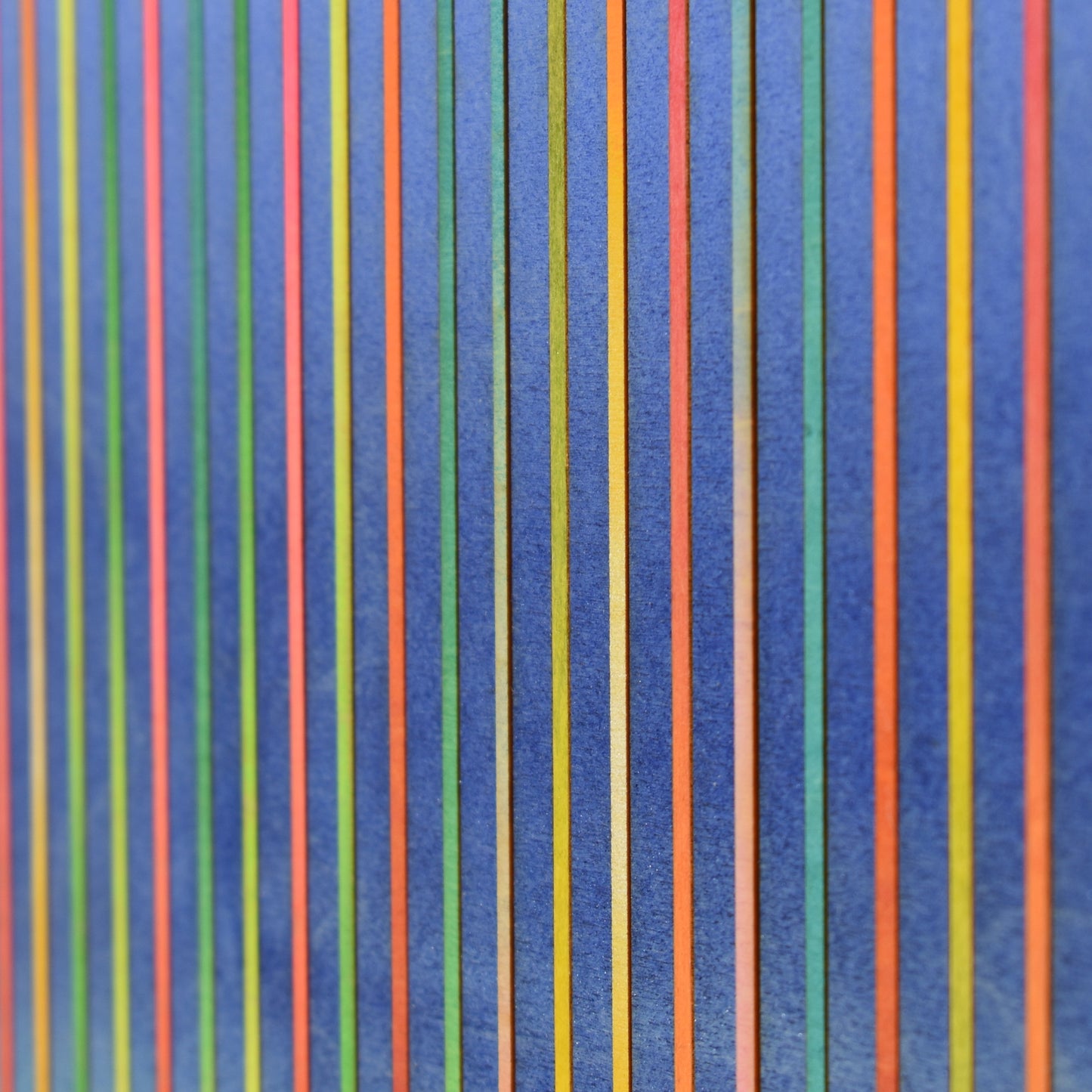 Narrow Stripe Colour Study Painting Aqua and Blue