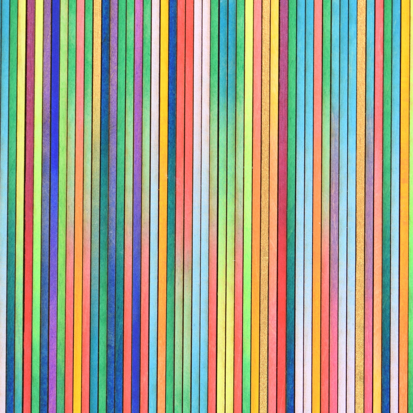 Irregular Narrow Stripe Colour Study Painting, Landscape