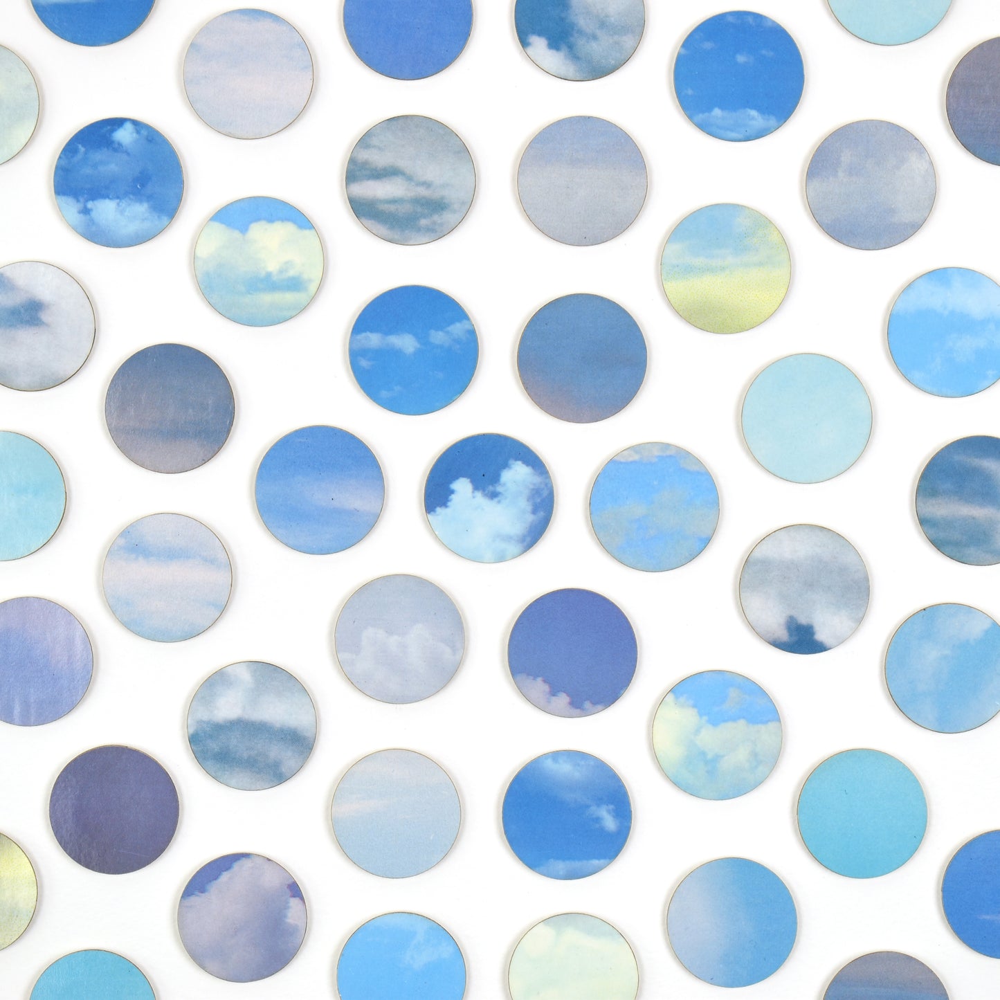 Sky Dots Circular Collage