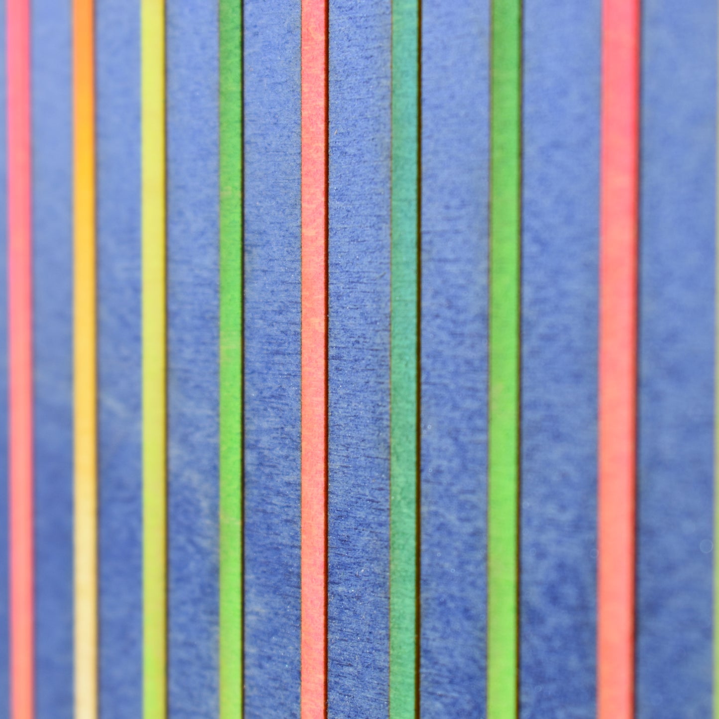 Narrow Stripe Colour Study Painting Aqua and Blue