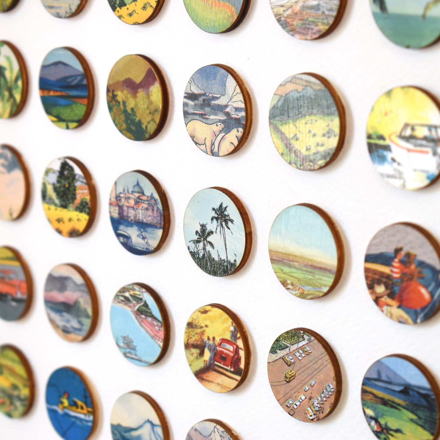 One Hundred Vintage Encyclopedia Dots Collage #3