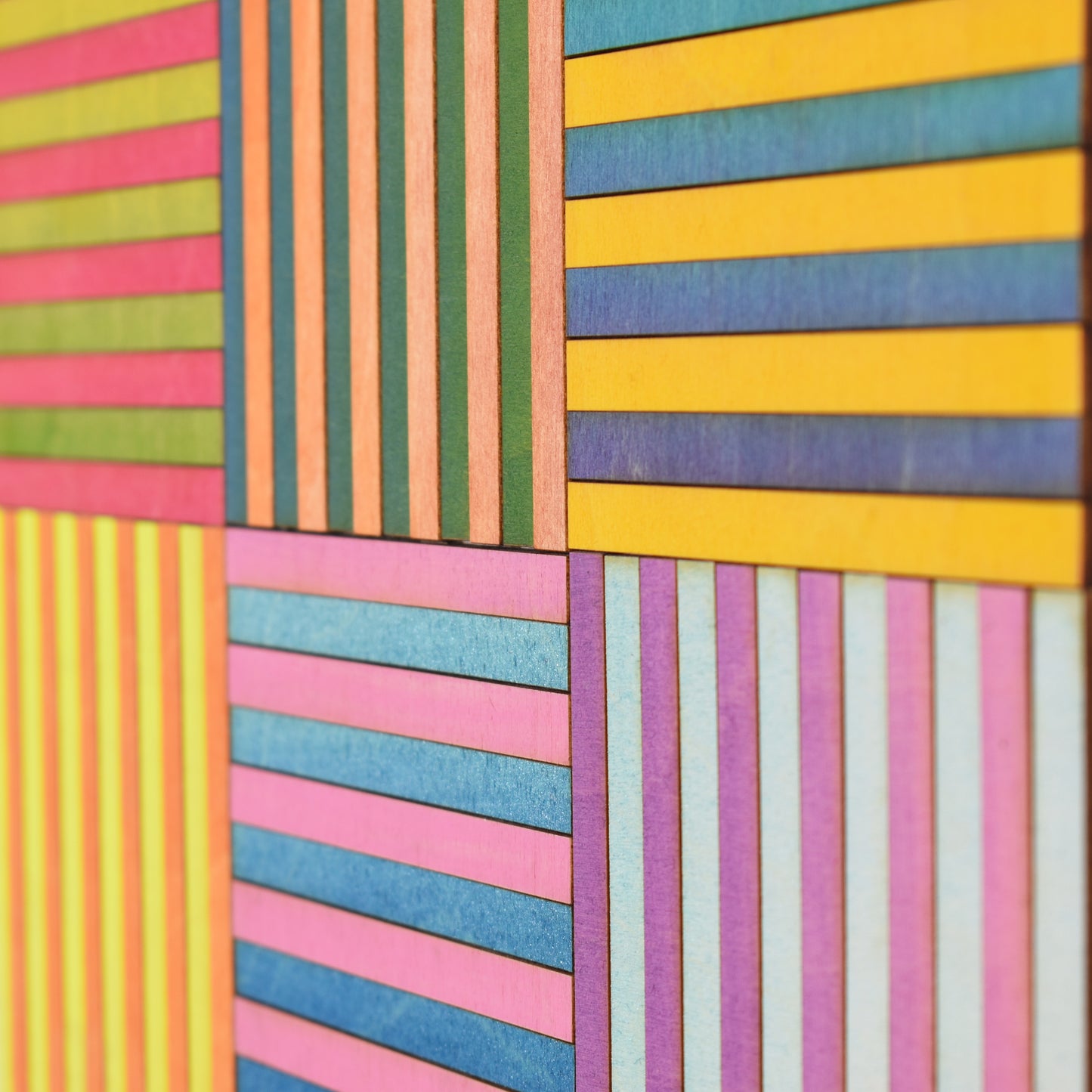 Nine Stripe Block Colour Study Painting #2