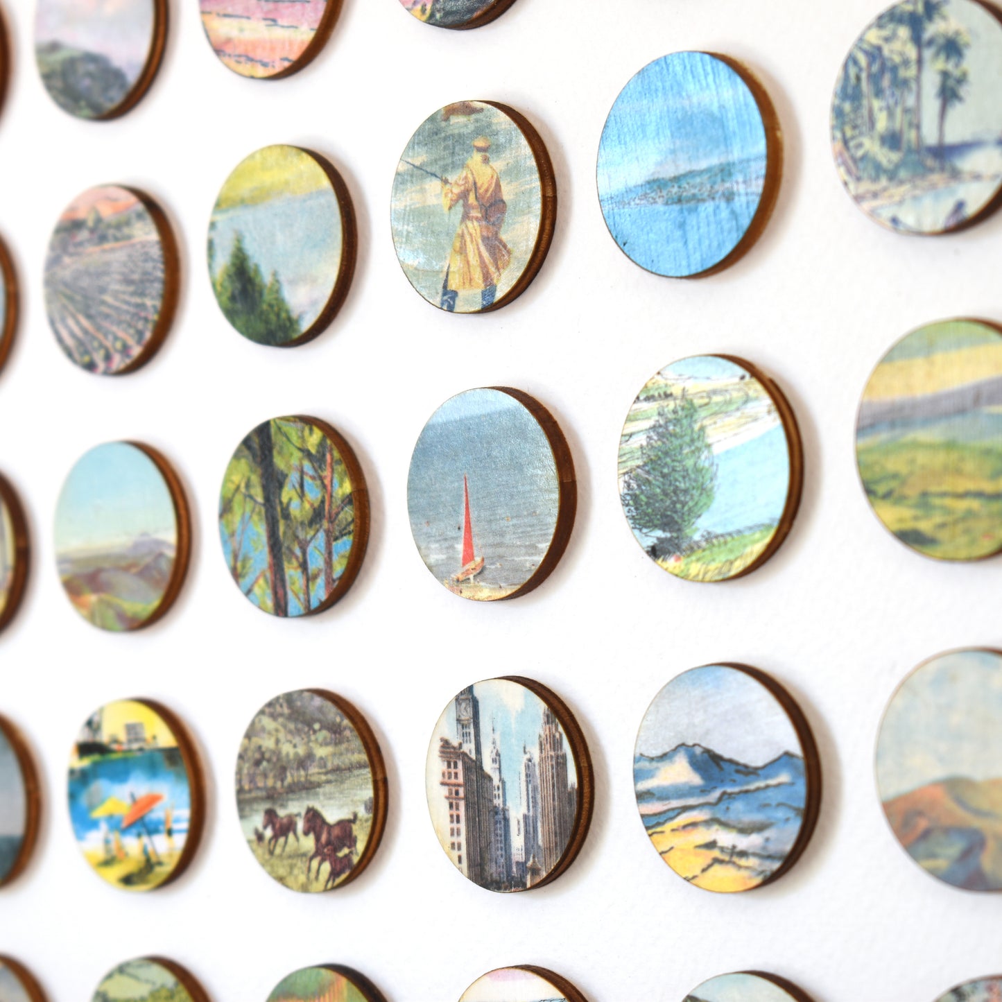 One Hundred Vintage Encyclopedia Dots Collage #3