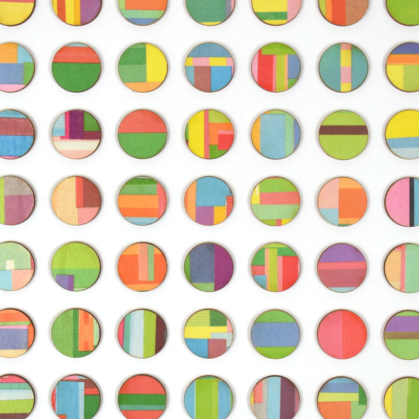 One Hundred Vintage Cookery Book Dots Collage