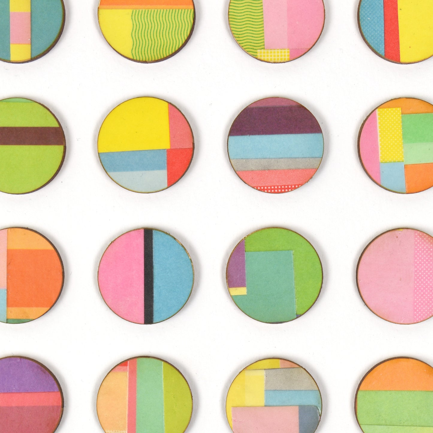 One Hundred Vintage Cookery Book Dots Collage