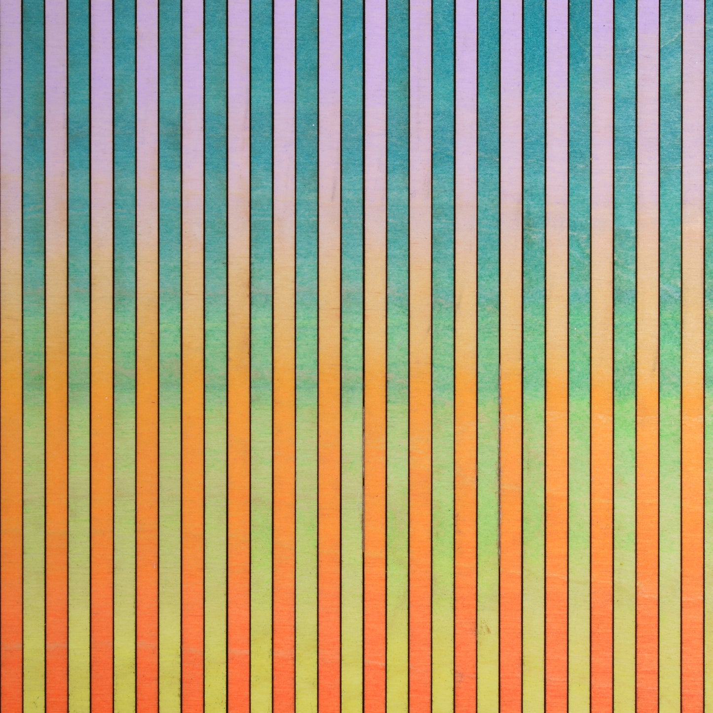 Narrow Stripe Colour Study Painting, Orange and Violet