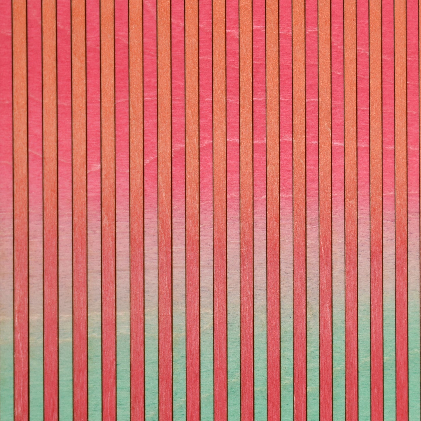 Narrow Stripe Colour Study Painting, Red and Green