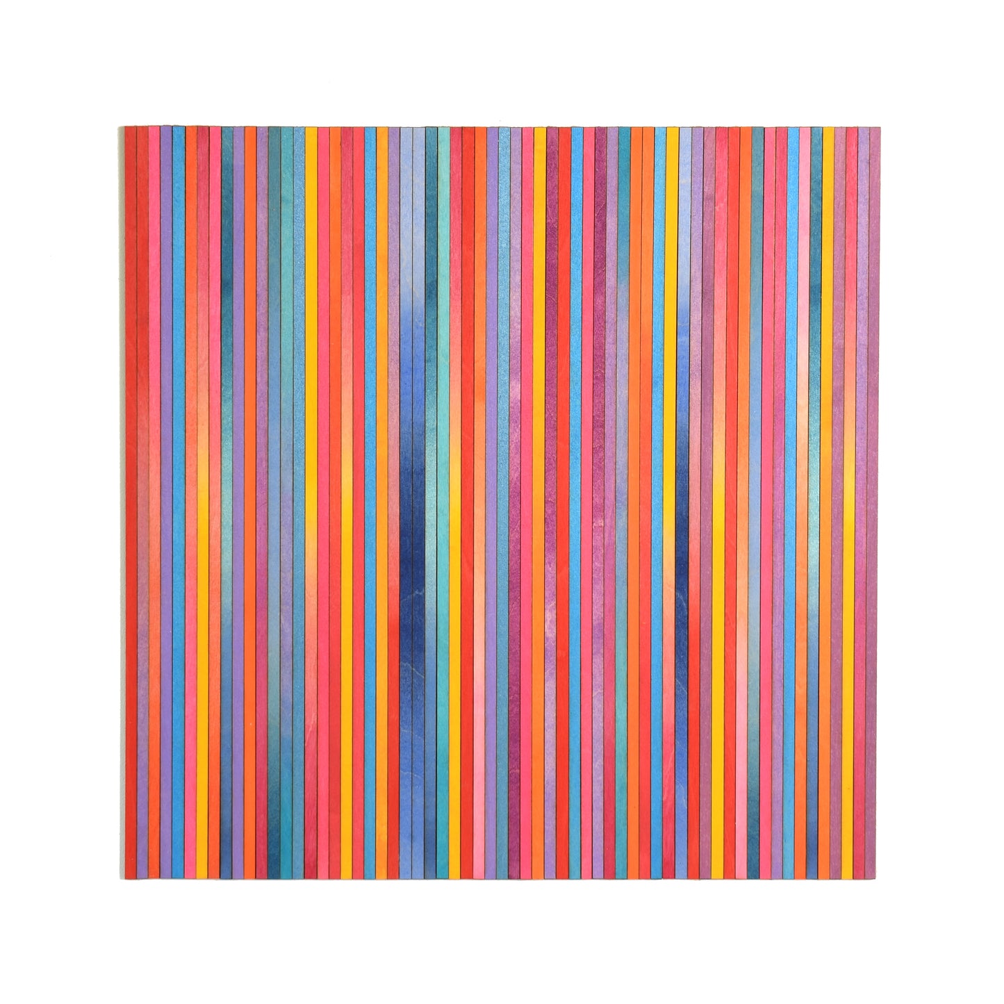 Irregular Bright Stripe Colour Study Painting