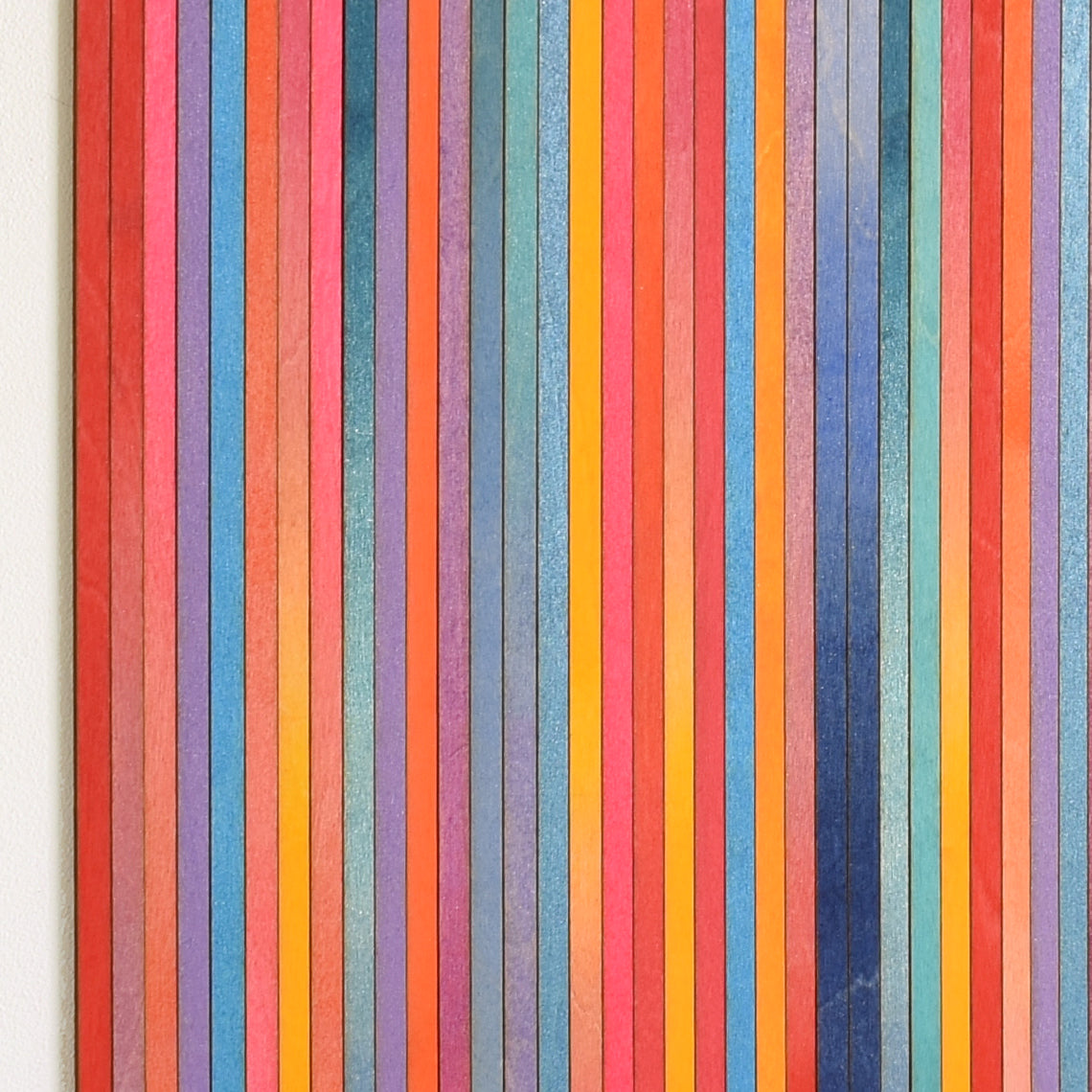 Irregular Bright Stripe Colour Study Painting