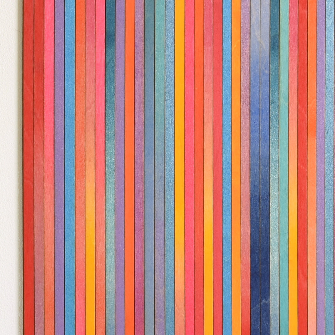 Irregular Bright Stripe Colour Study Painting