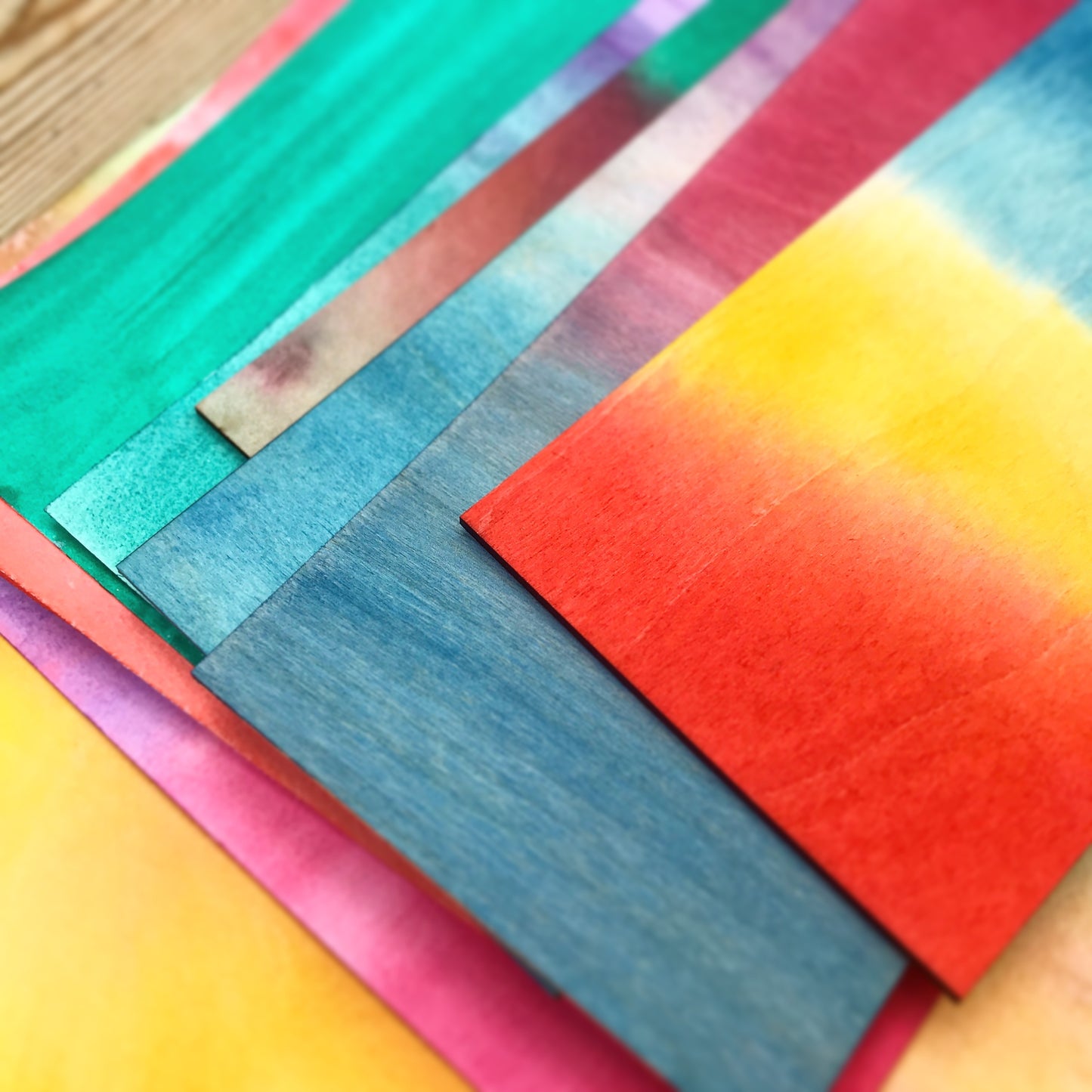 Irregular Stripe Colour Study Painting