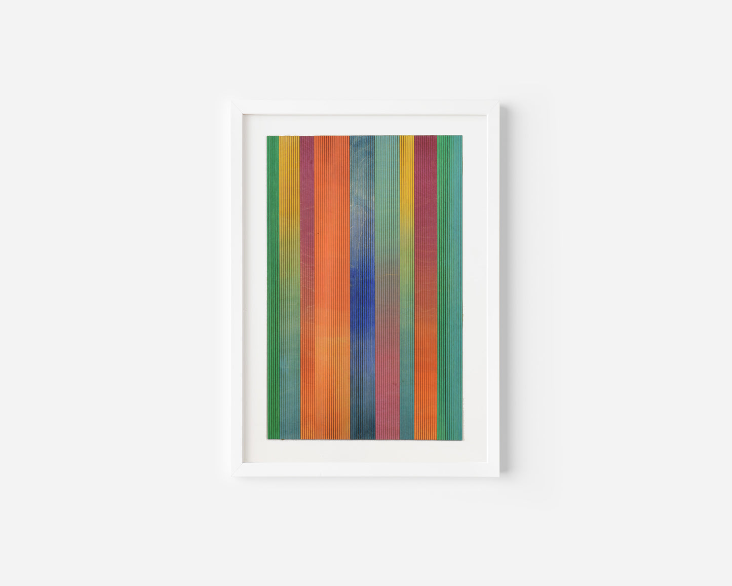 Narrow Stripe Colour Study Painting, Portrait