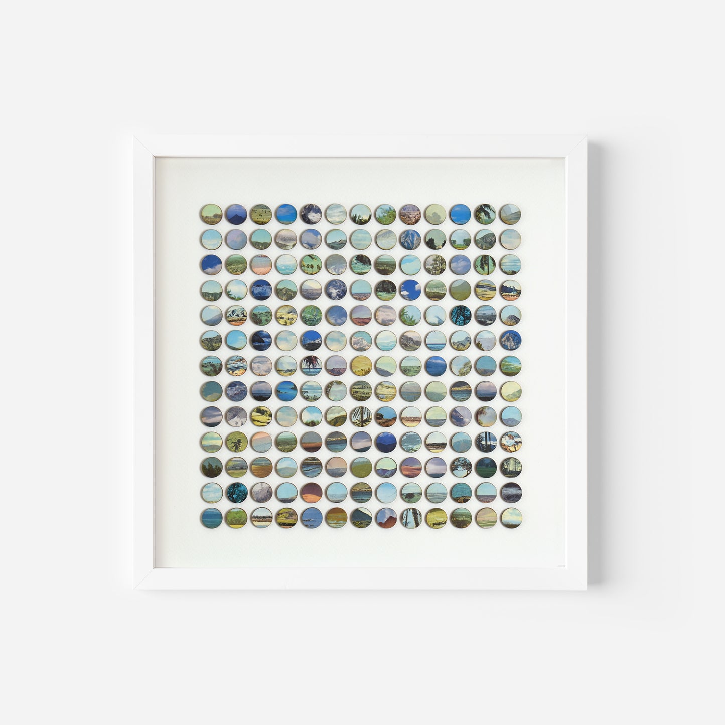 One Hundred and Sixty Nine Sky and Landscape Dots Collage