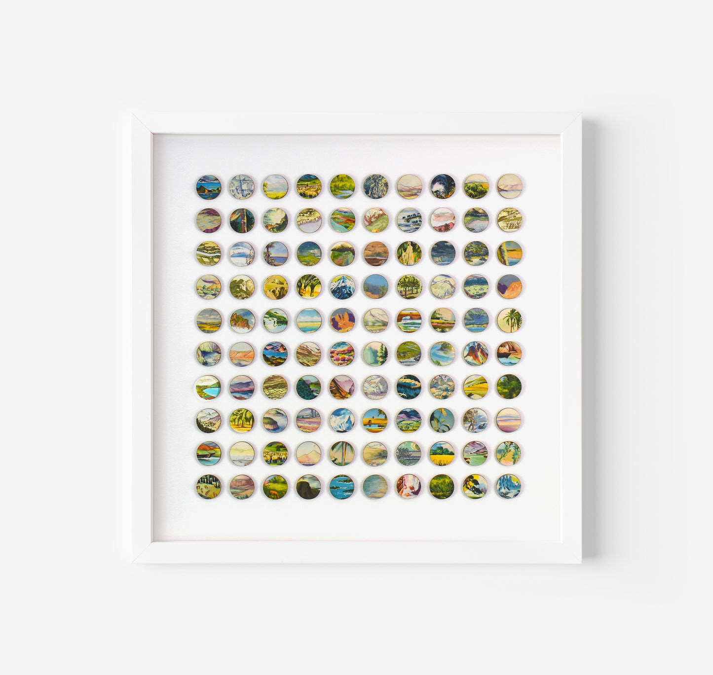 One Hundred Vintage Encyclopedia Dots Collage