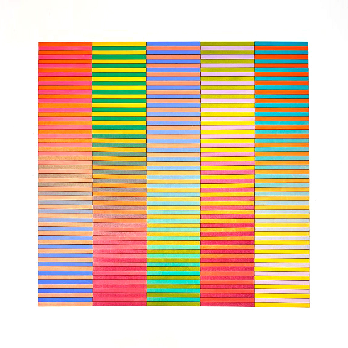 Five Panel Stripe Colour Study #4
