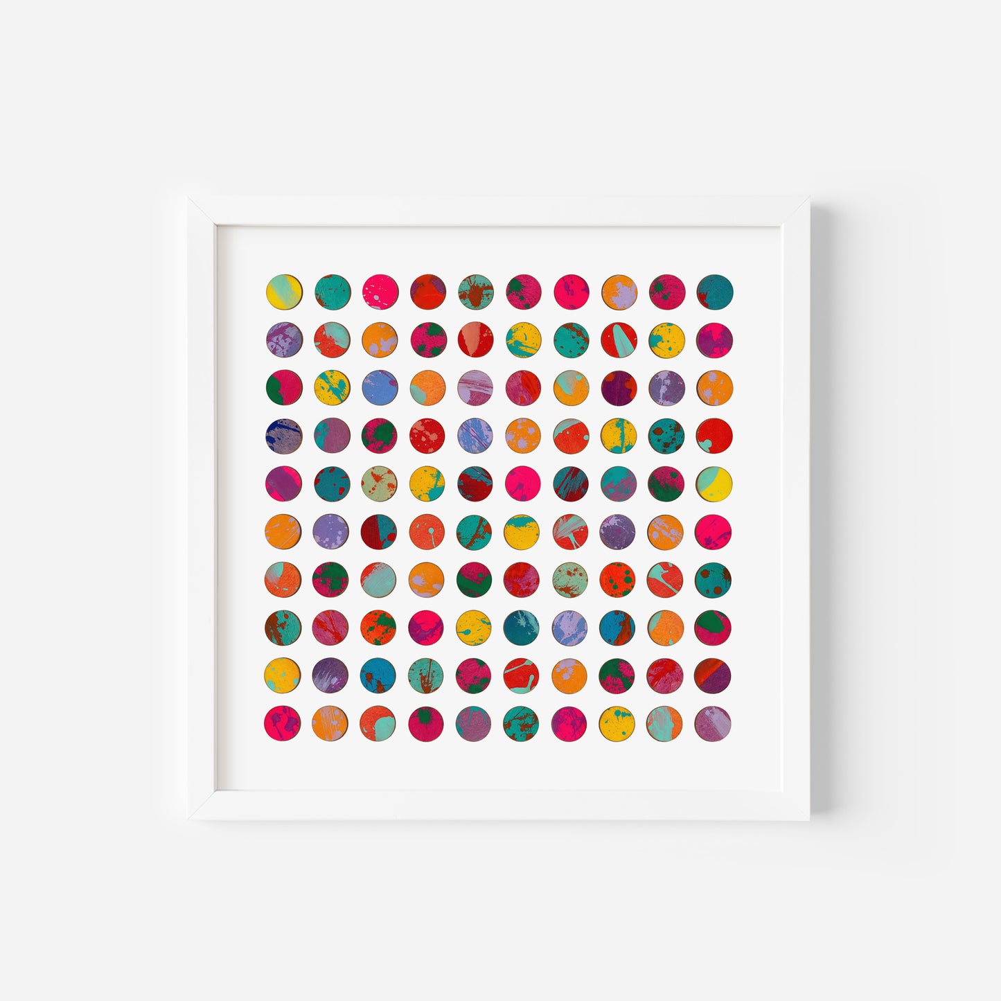 Splash Dots with Lavender Print