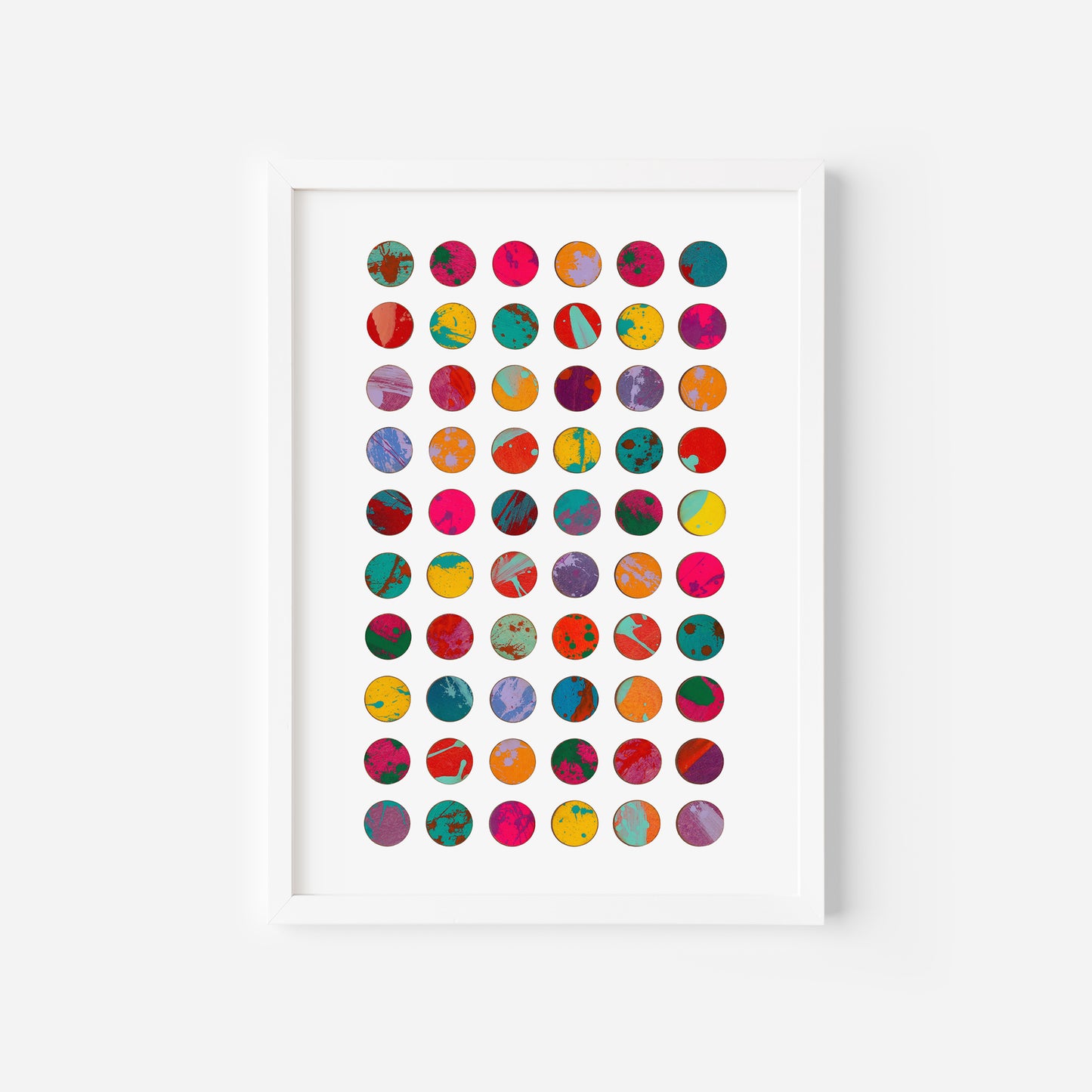 Splash Dots with Lavender Print, A sizes