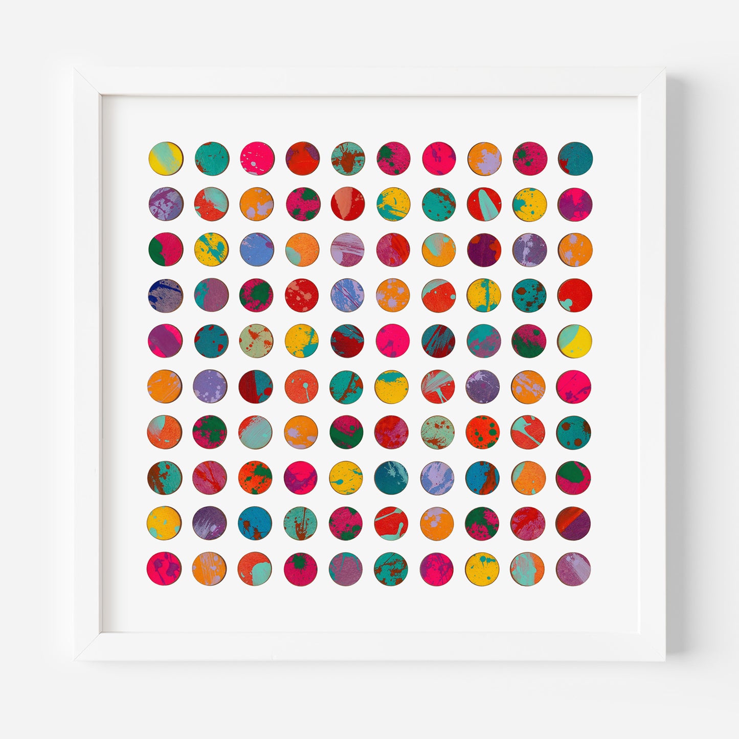 Splash Dots with Lavender Print