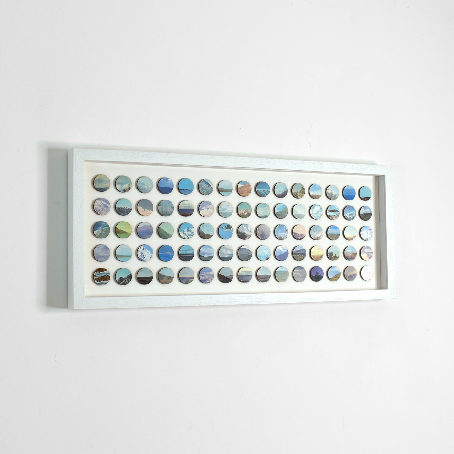 Sea and Sky Landscape Dots Collage