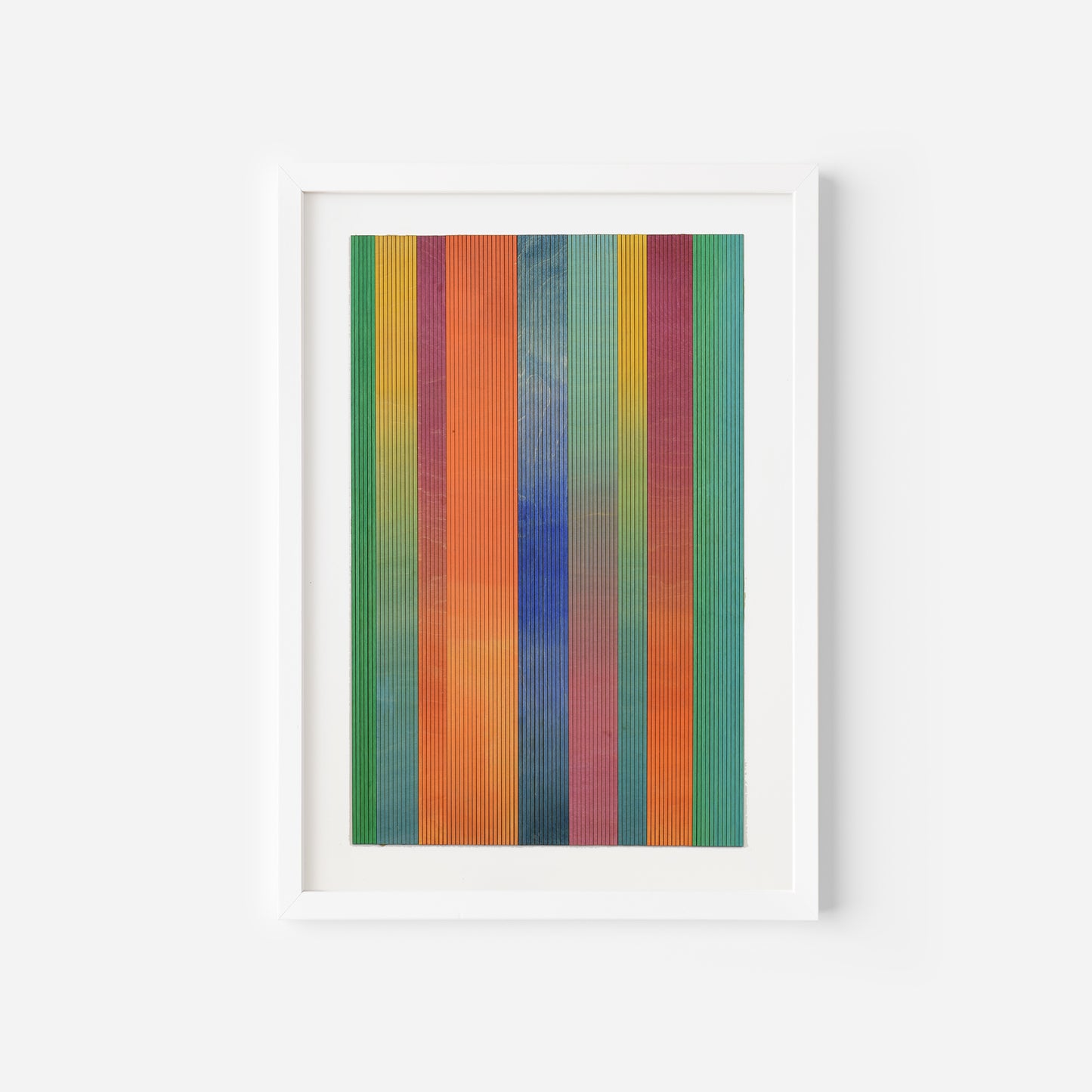 Narrow Stripe Colour Study Painting, Portrait