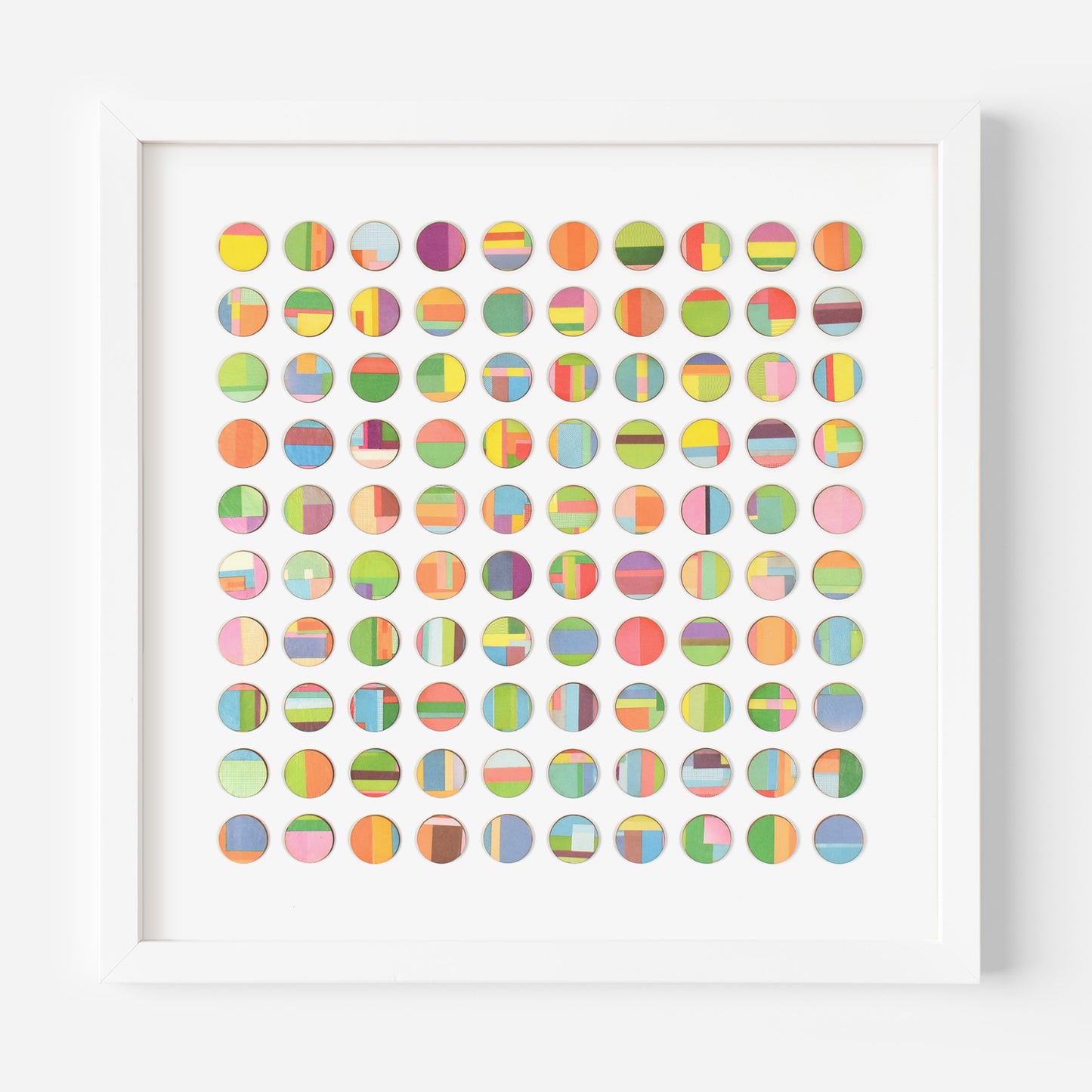One Hundred Vintage Cookery Book Dots Collage