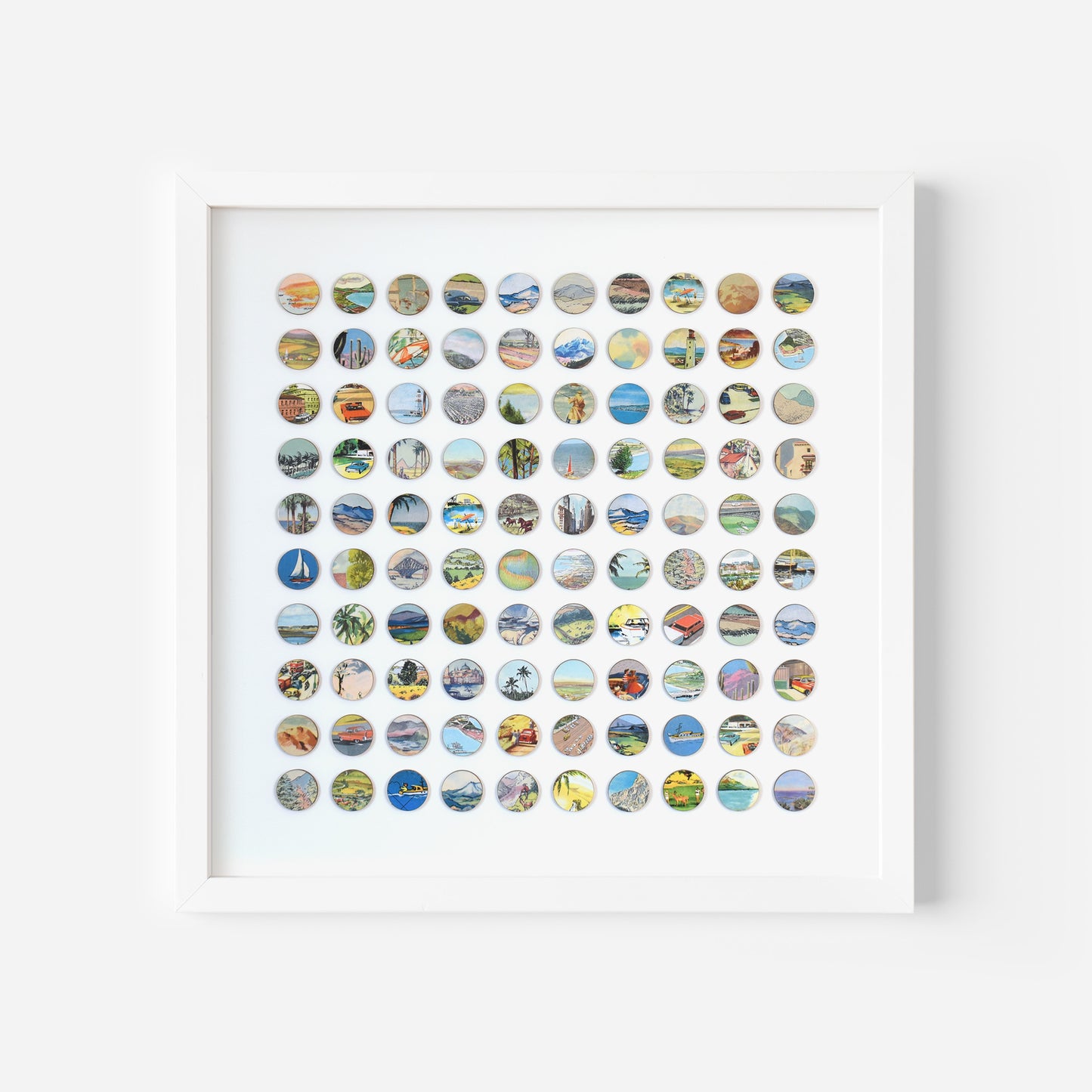 One Hundred Vintage Encyclopedia Dots Collage #3
