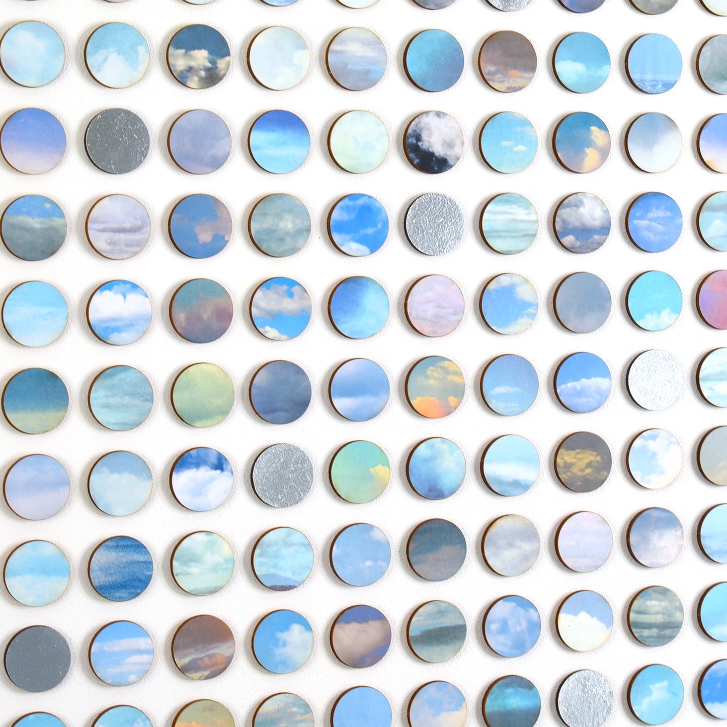 Silver Lining Sky Dots Collage