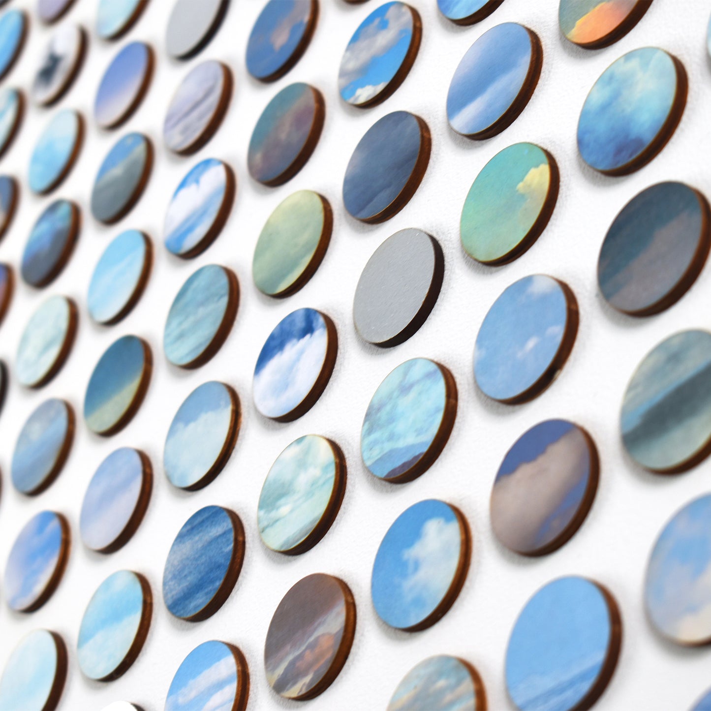 Silver Lining Sky Dots Collage